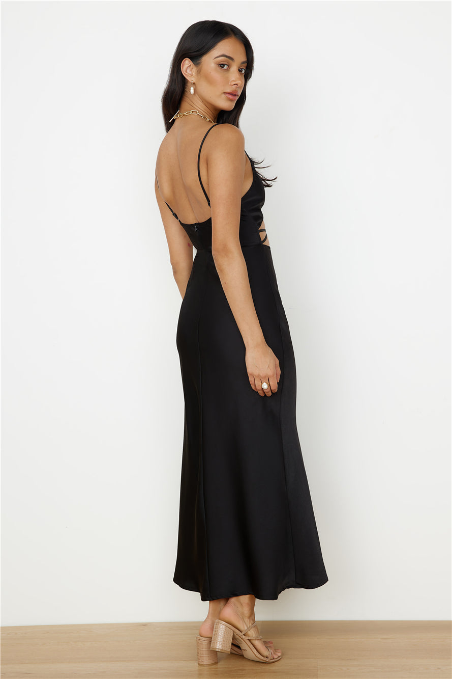 carmela maxi dress Steve Madden Women's Carmela Dress Sleeveless Dresses - Black - Size XS