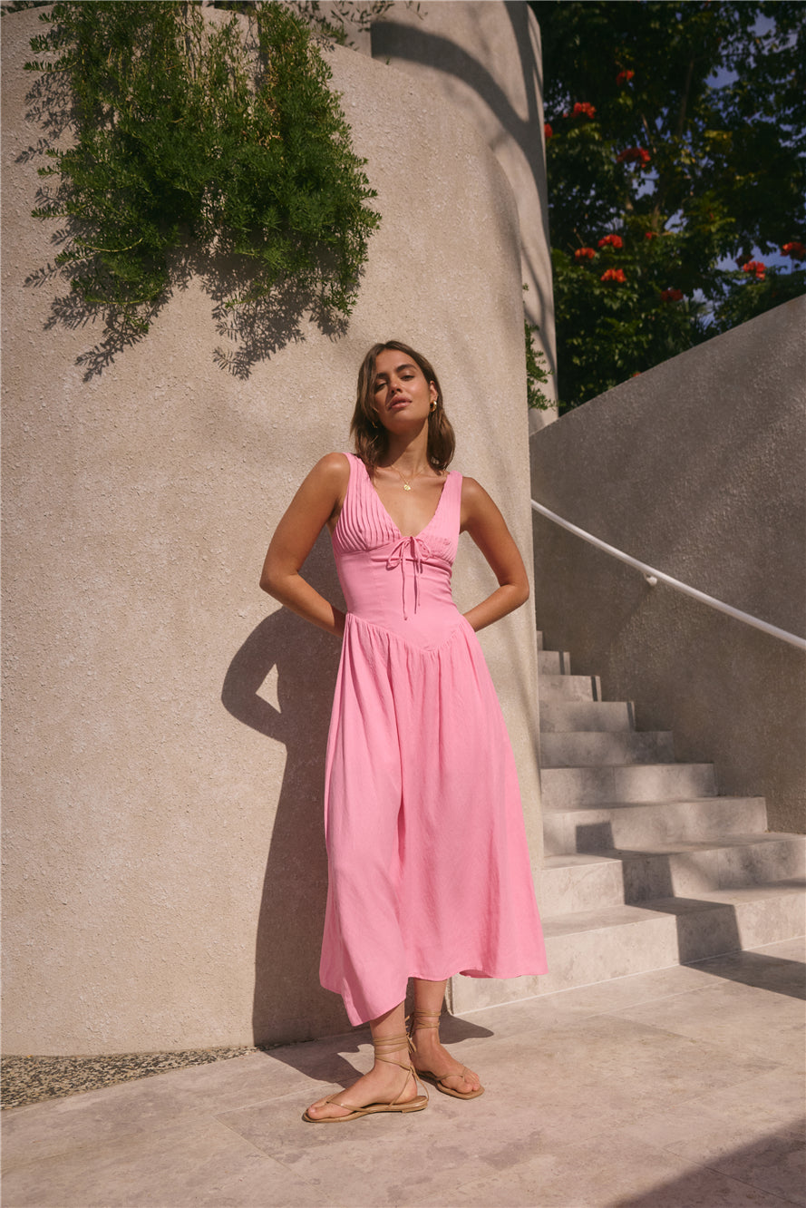 sunday brunch maxi dress Sweet Brunch Kitchen Print Wide Straps Maxi Dress With Pockets M-CottonPoppy
