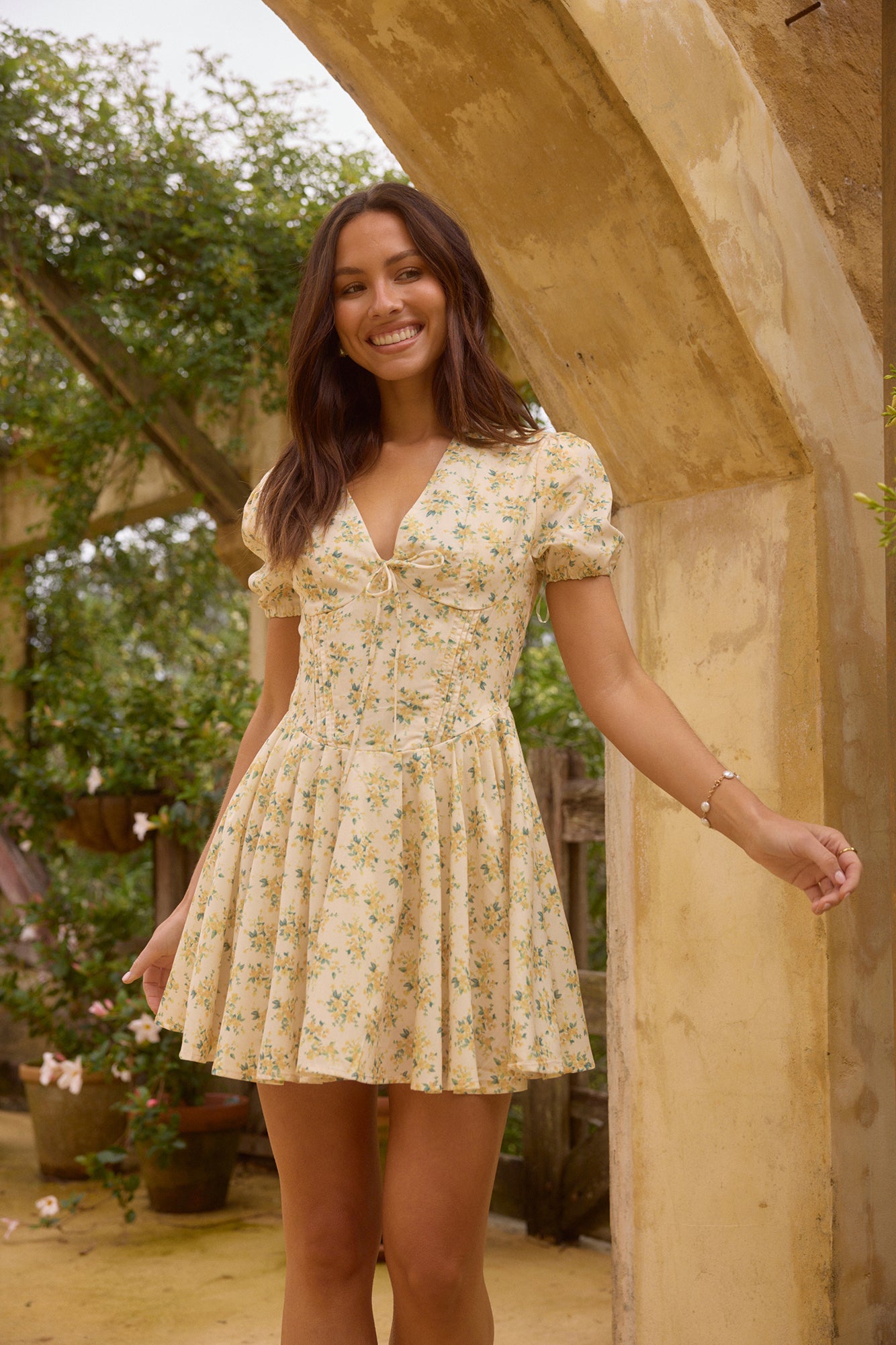 bonita mini dress butter Leam Mini Dress Butter