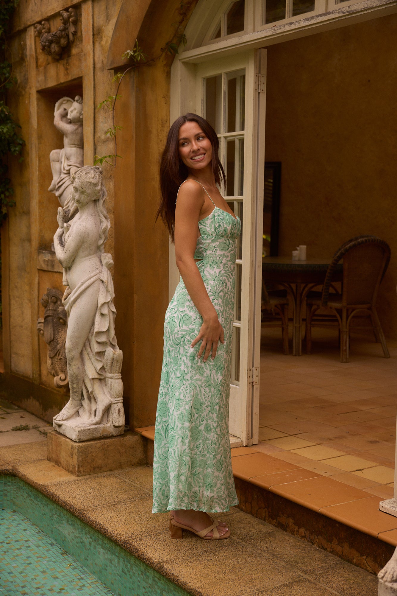 Pastel Paradise Maxi Dress Green | Fortunate One Pastel Paradise Maxi Dress Green | Fortunate One