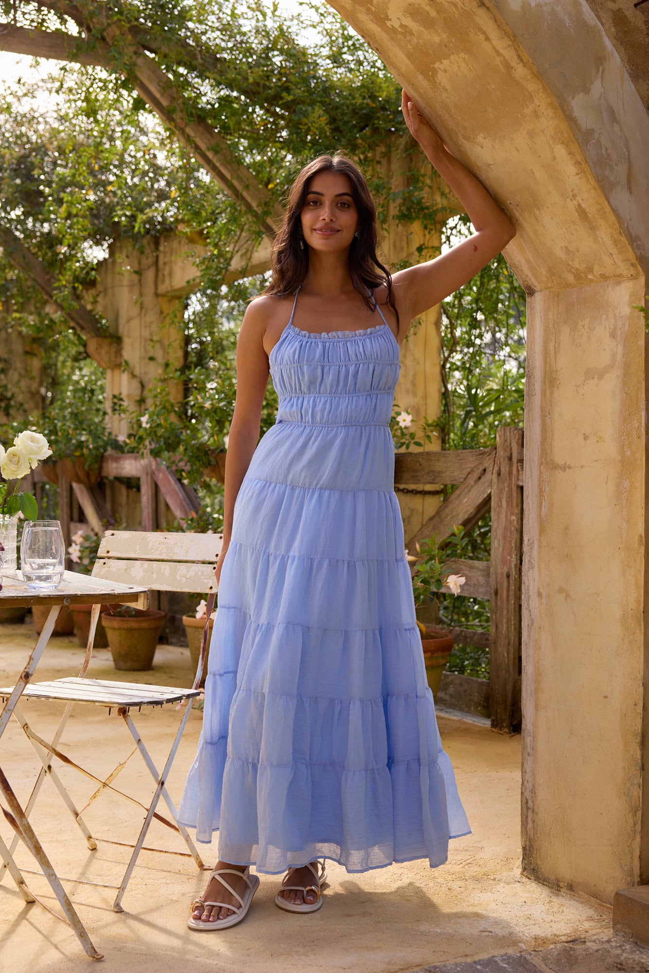 cloud dress On a Cloud Maxi Dress Blue