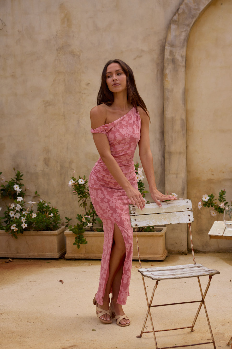 breeze of pink maxi dress wine Breeze of Pink Maxi Dress Pink