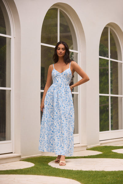 Painted Skies Maxi Dress Blue | Fortunate One Painted Skies Maxi Dress Blue | Fortunate One
