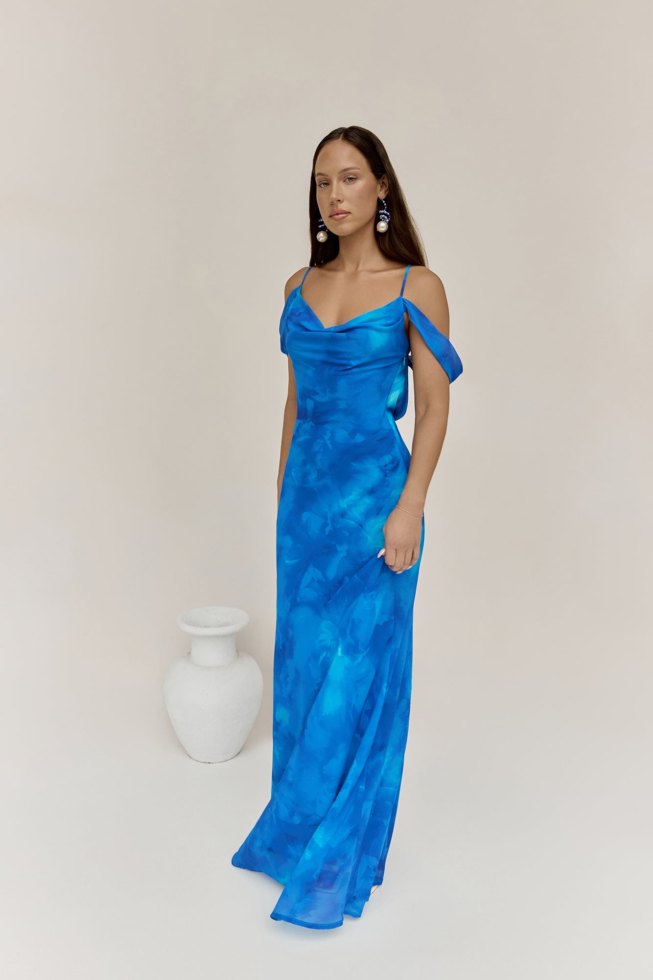 lavoni maxi dress ramona blue Runaway The Label Lavoni Maxi Dress Ramona Blue size XS