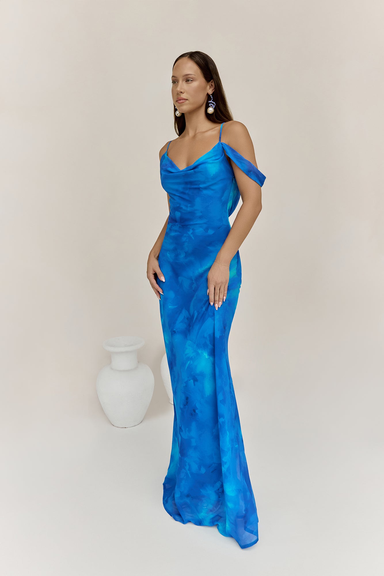Lavoni Maxi Dress Ramona Blue Size XL