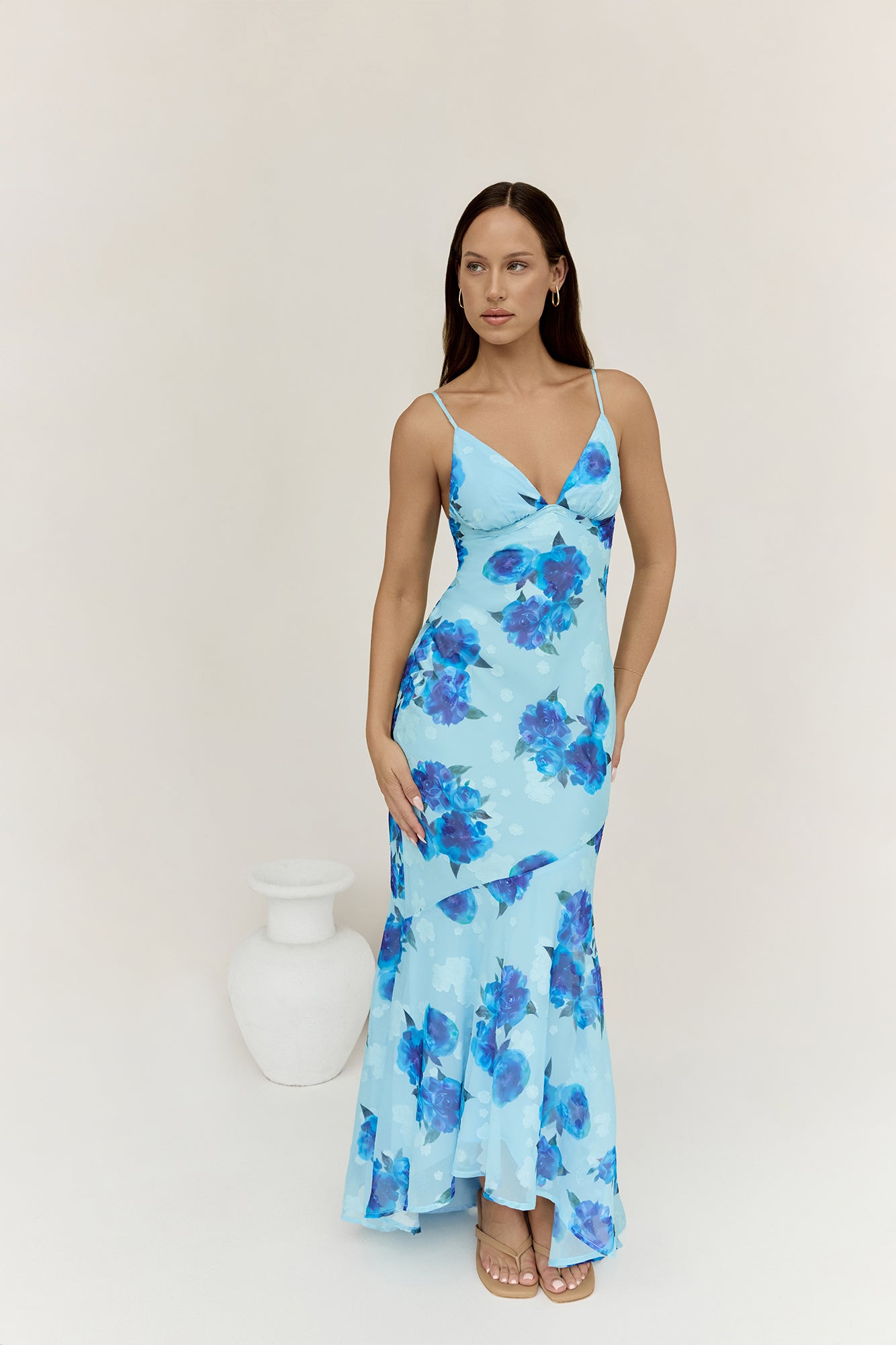 Shine Bright Maxi Dress Blue | Fortunate One