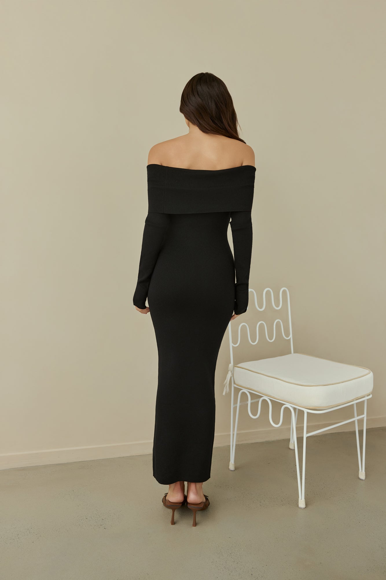 Angels Sing Off Shoulder Knit Maxi Dress Black | Fortunate One Angels Sing Off Shoulder Knit Maxi Dress Black | Fortunate One