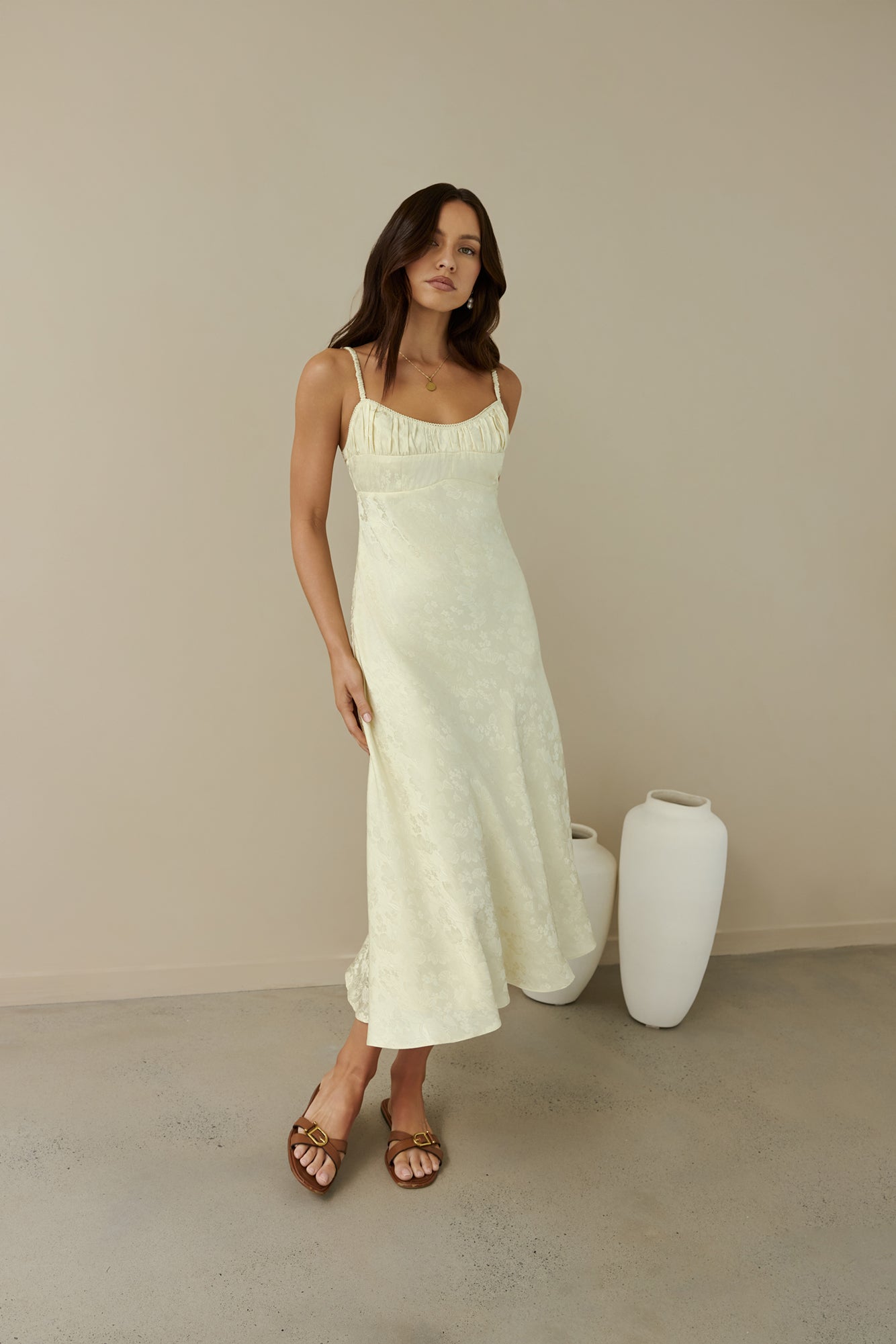 kaiya midi dress White Knit Long Sleeve Off Shoulder Maxi Kaiya Dress M