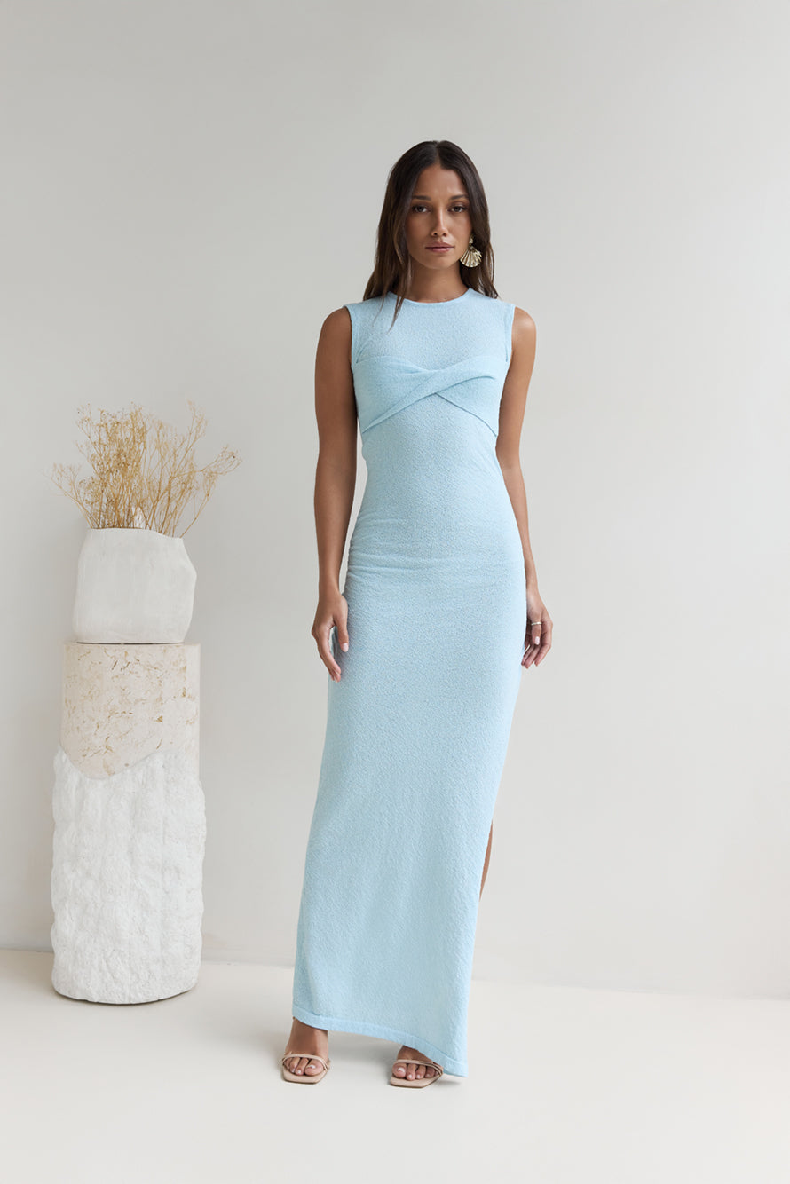 Island Soul Maxi Dress Blue Size S/M from Hello Molly Island Soul Maxi Dress Blue Size S/M from Hello Molly