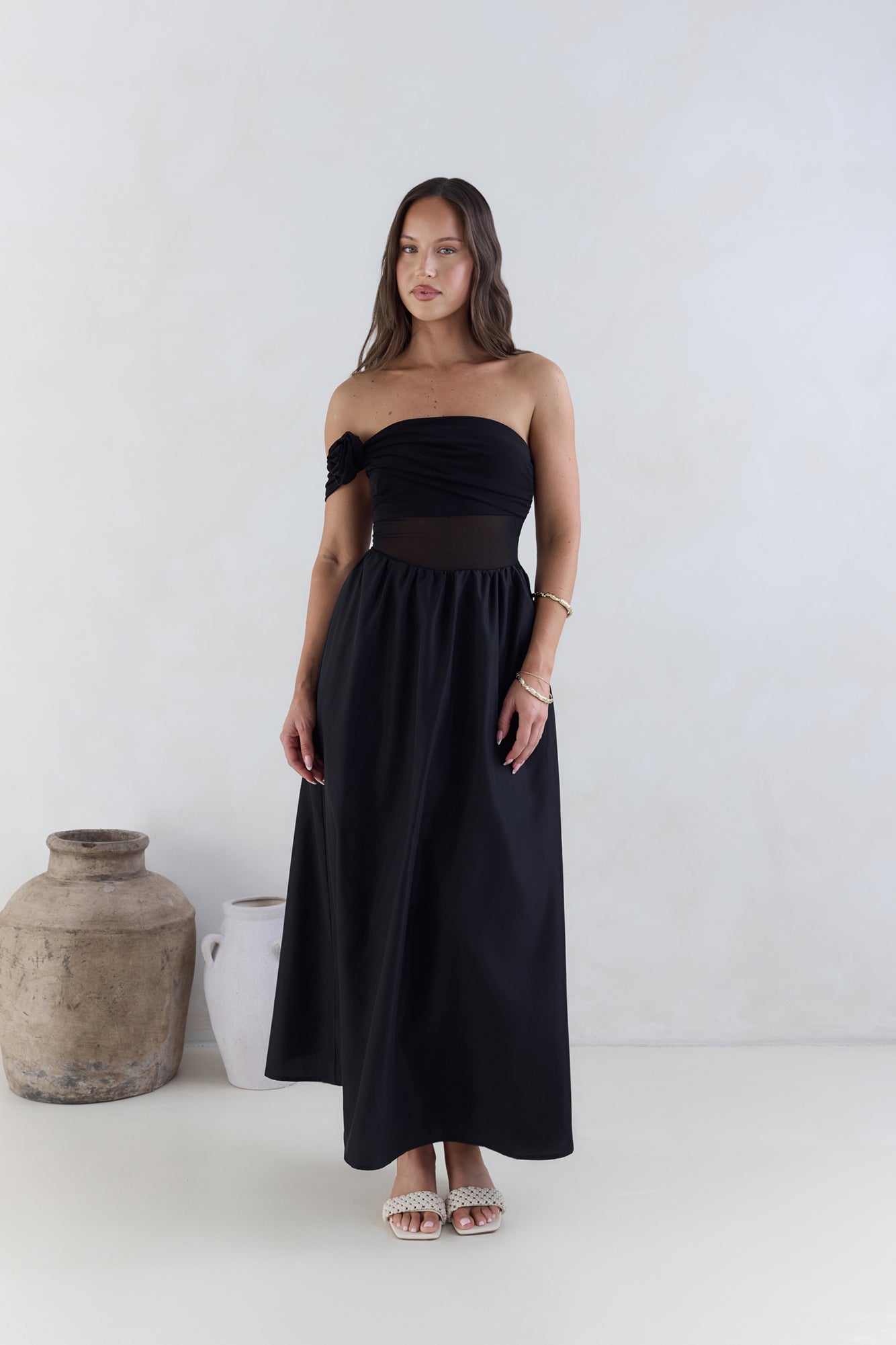 as you wish black dress Ballroom Competition Dancewear Backless Waltz Dance Dresses Long Sleev –  Dance Wear Fashion main image 1