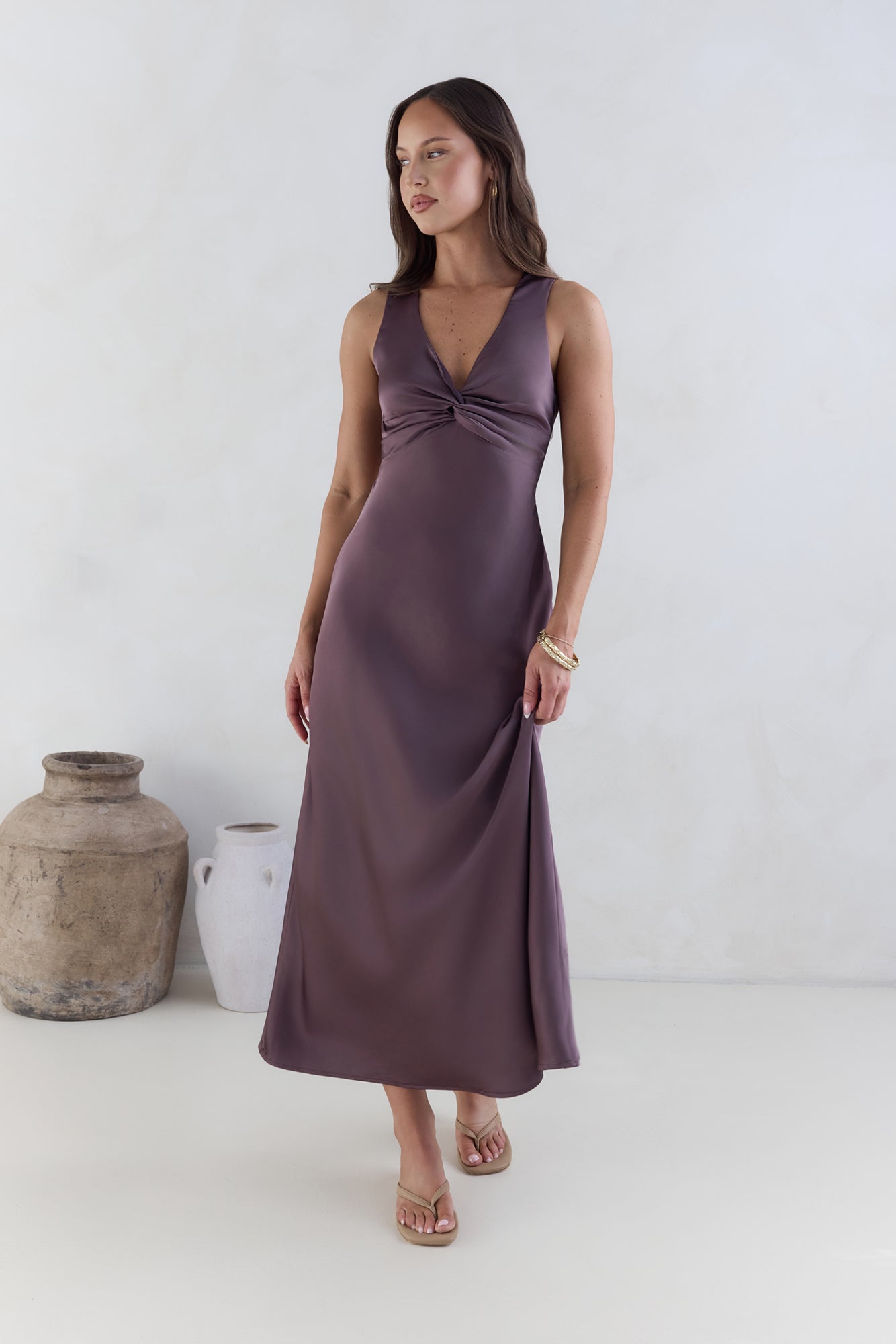 satin maxi dress purple Events Of Class Satin Maxi Dress Purple