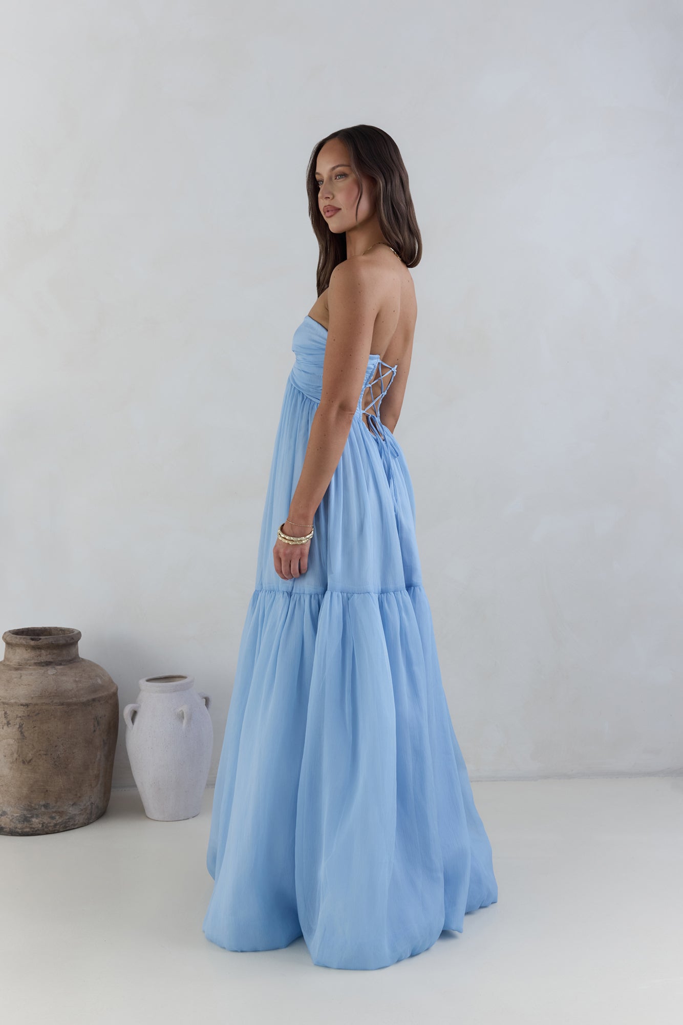 Unforgettable Style Strapless Maxi Dress Blue | Fortunate One Unforgettable Style Strapless Maxi Dress Blue | Fortunate One