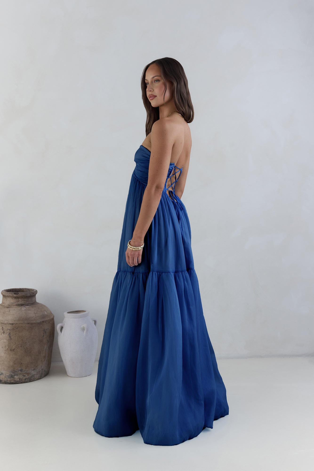 Unforgettable Style Strapless Maxi Dress Navy Unforgettable Style Strapless Maxi Dress Navy