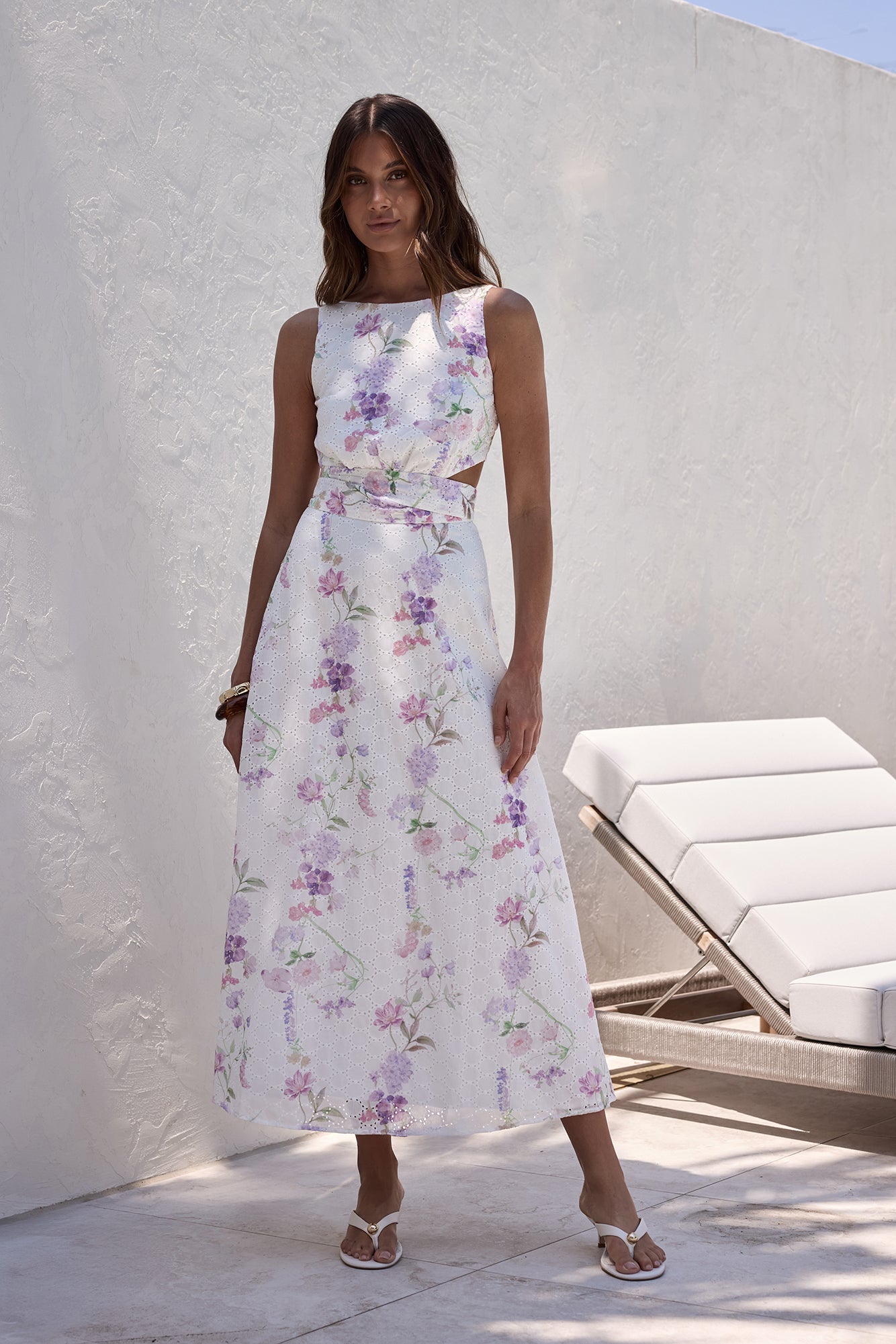 lily maxi dress Lily by Firmiana Women's Cap Sleeve Fishtail Maxi Dress Brown & Tan Leaf Mix Brown & Tan Leaf Mix / L