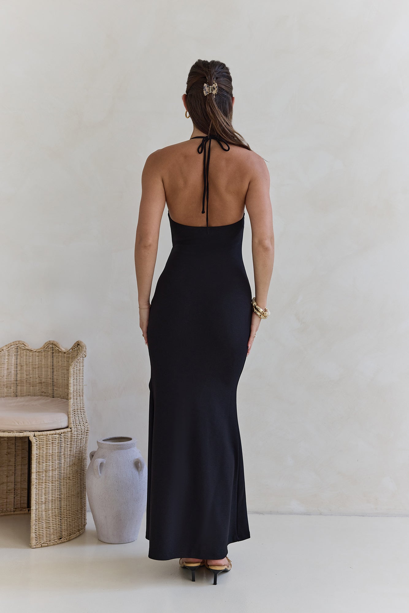 Glory Of Yours Halter Maxi Dress Black | Fortunate One Glory Of Yours Halter Maxi Dress Black | Fortunate One