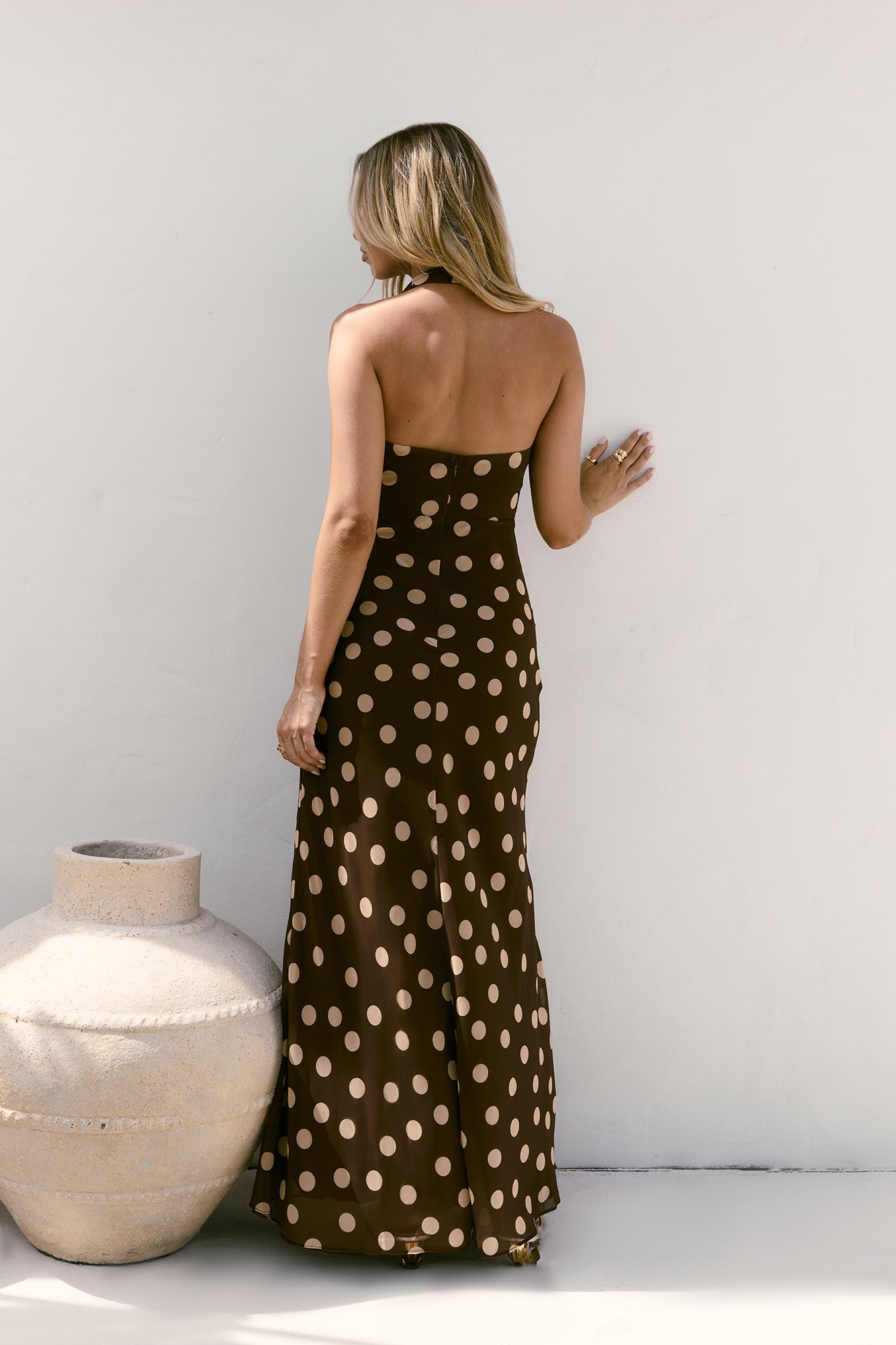 Spot The Treasure Maxi Dress Brown Size L Spot The Treasure Maxi Dress Brown Size L