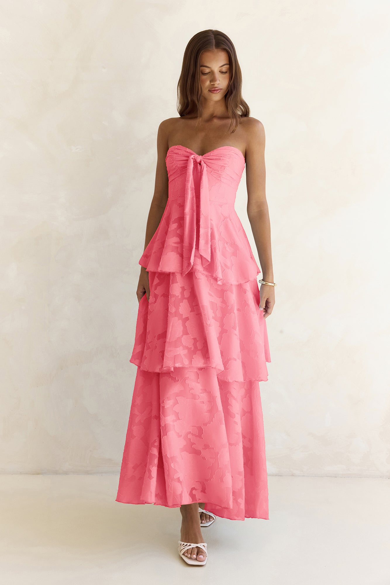 Know Your Heart Strapless Maxi Dress Coral | Fortunate One Know Your Heart Strapless Maxi Dress Coral | Fortunate One