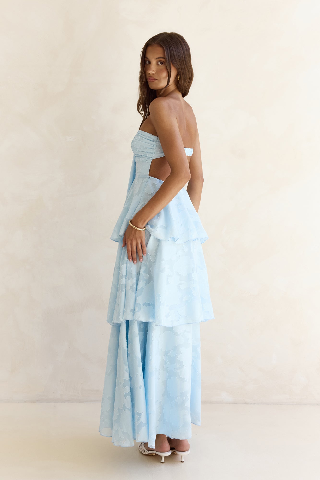 Know Your Heart Strapless Maxi Dress Blue Size M Know Your Heart Strapless Maxi Dress Blue Size M