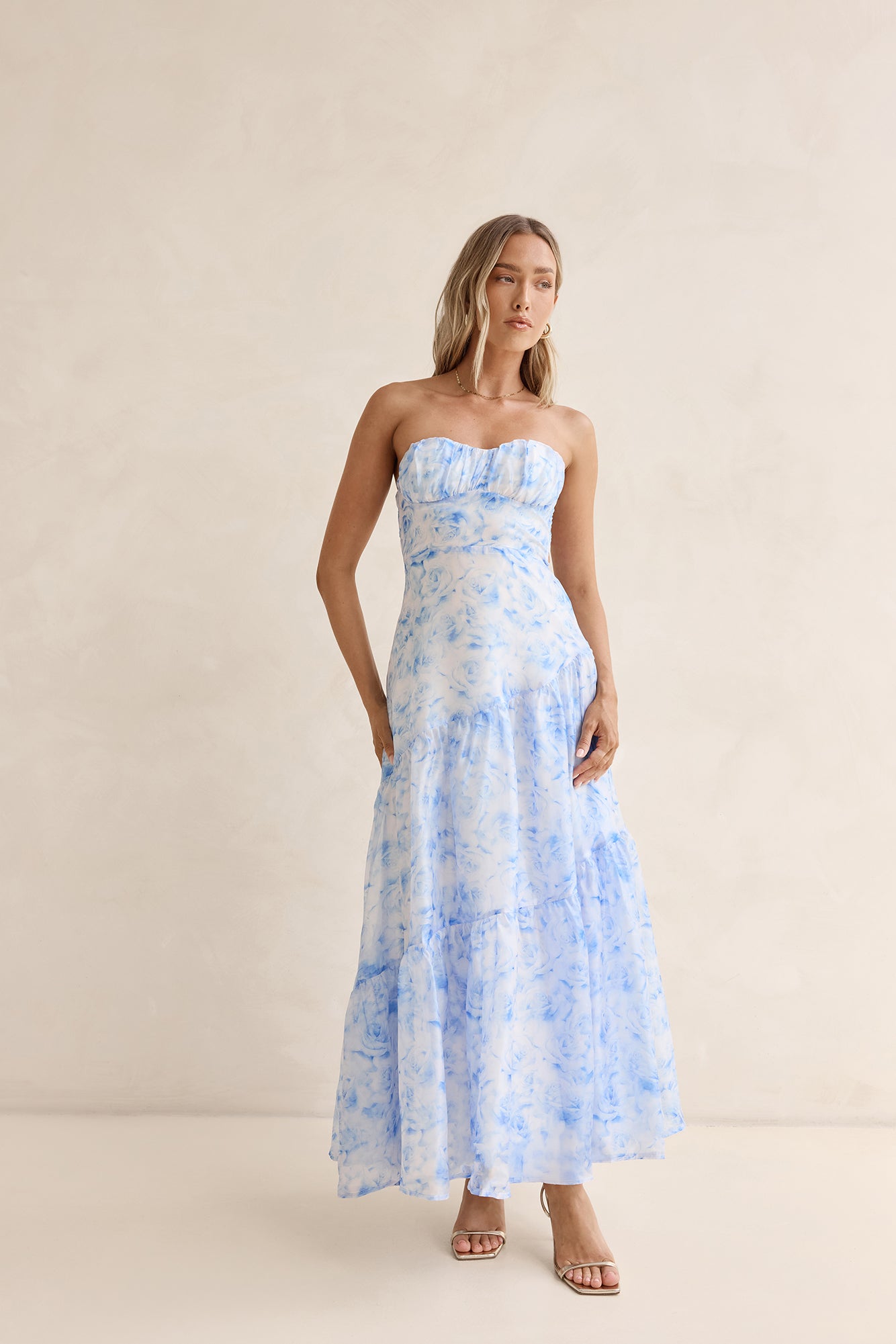 Ocean Blue Strapless Maxi Dress Blue | Fortunate One Ocean Blue Strapless Maxi Dress Blue | Fortunate One