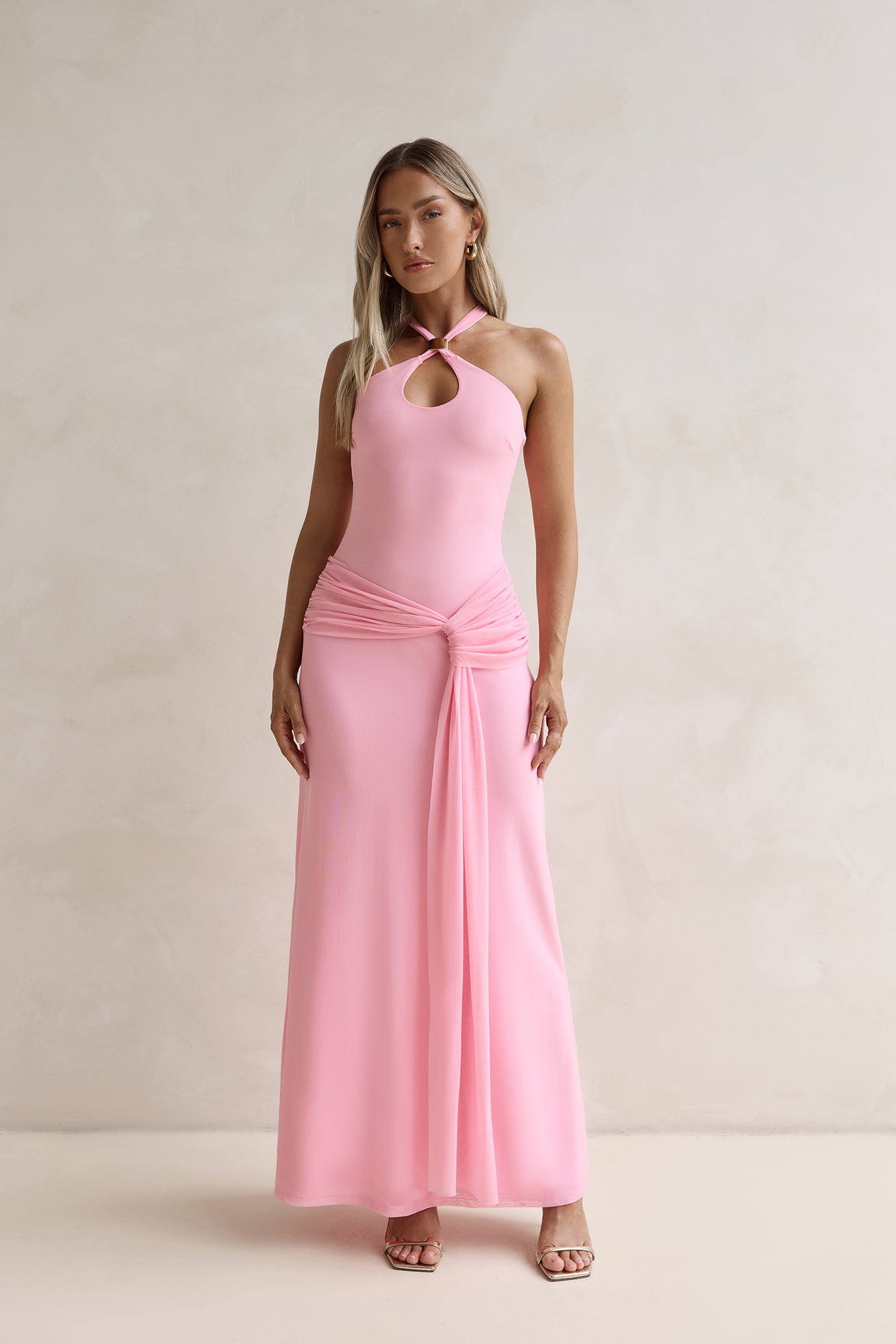 Lost In Dreams Mesh Maxi Dress Pink | Fortunate One Lost In Dreams Mesh Maxi Dress Pink | Fortunate One