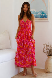 Cross My Heart Maxi Dress Orange