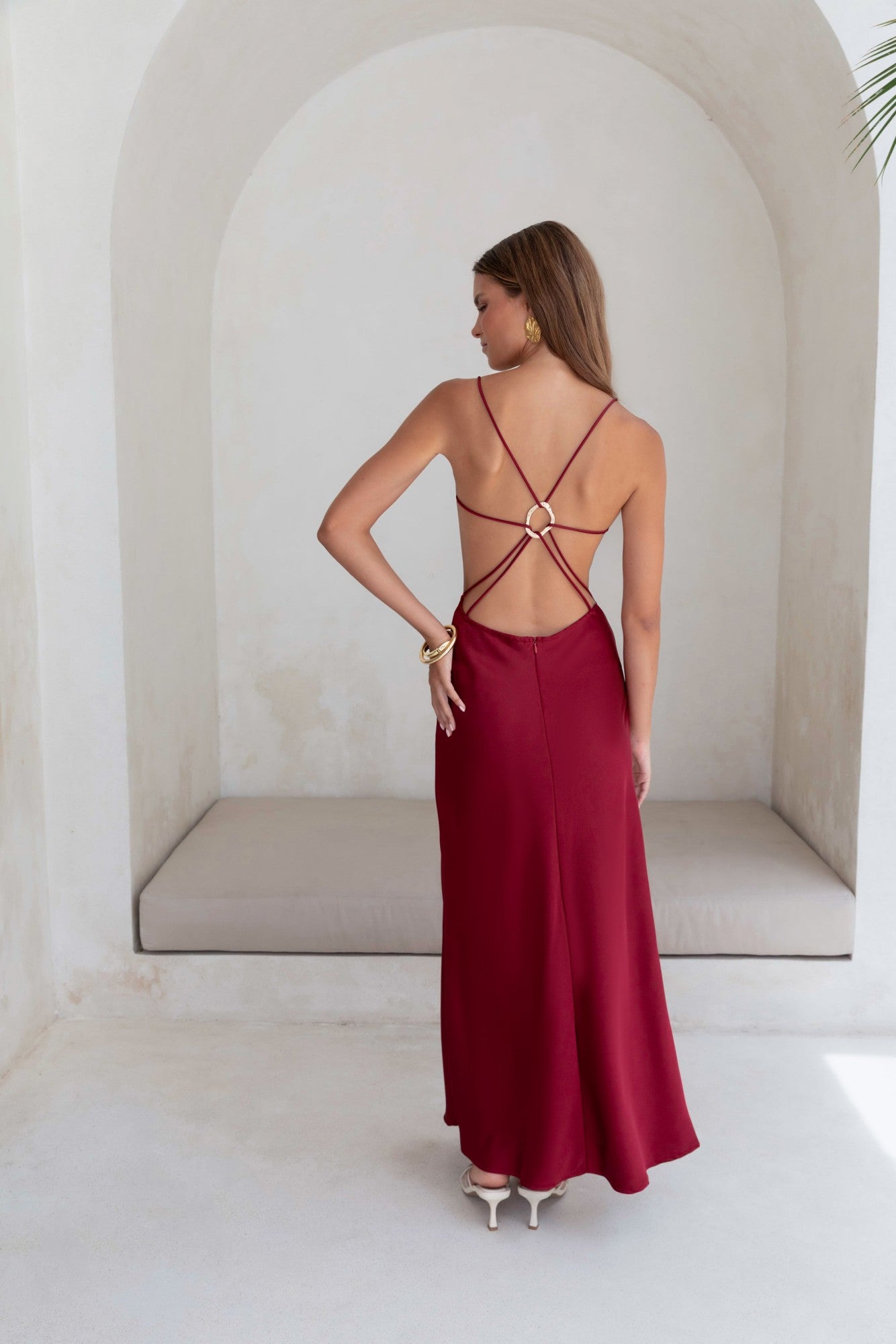 satin maxi dress burgundy Maxi Silk Satin Dress,wine Red Extra Full Length Slip Dress,burgundy  Adjustable Spaghetti Straps,maroon Silky Deep V Neck Bias Cut Dress