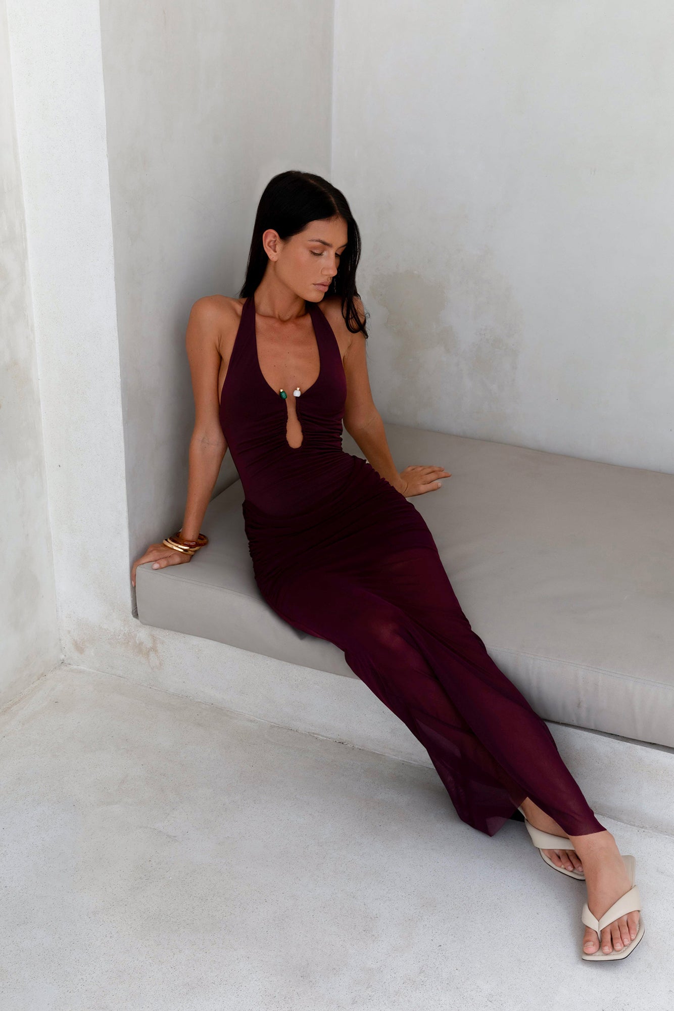 Luxe Legacy Halter Maxi Dress Plum Size XL from Hello Molly - Bridesmaid Dresses Luxe Legacy Halter Maxi Dress Plum Size XL from Hello Molly - Bridesmaid Dresses