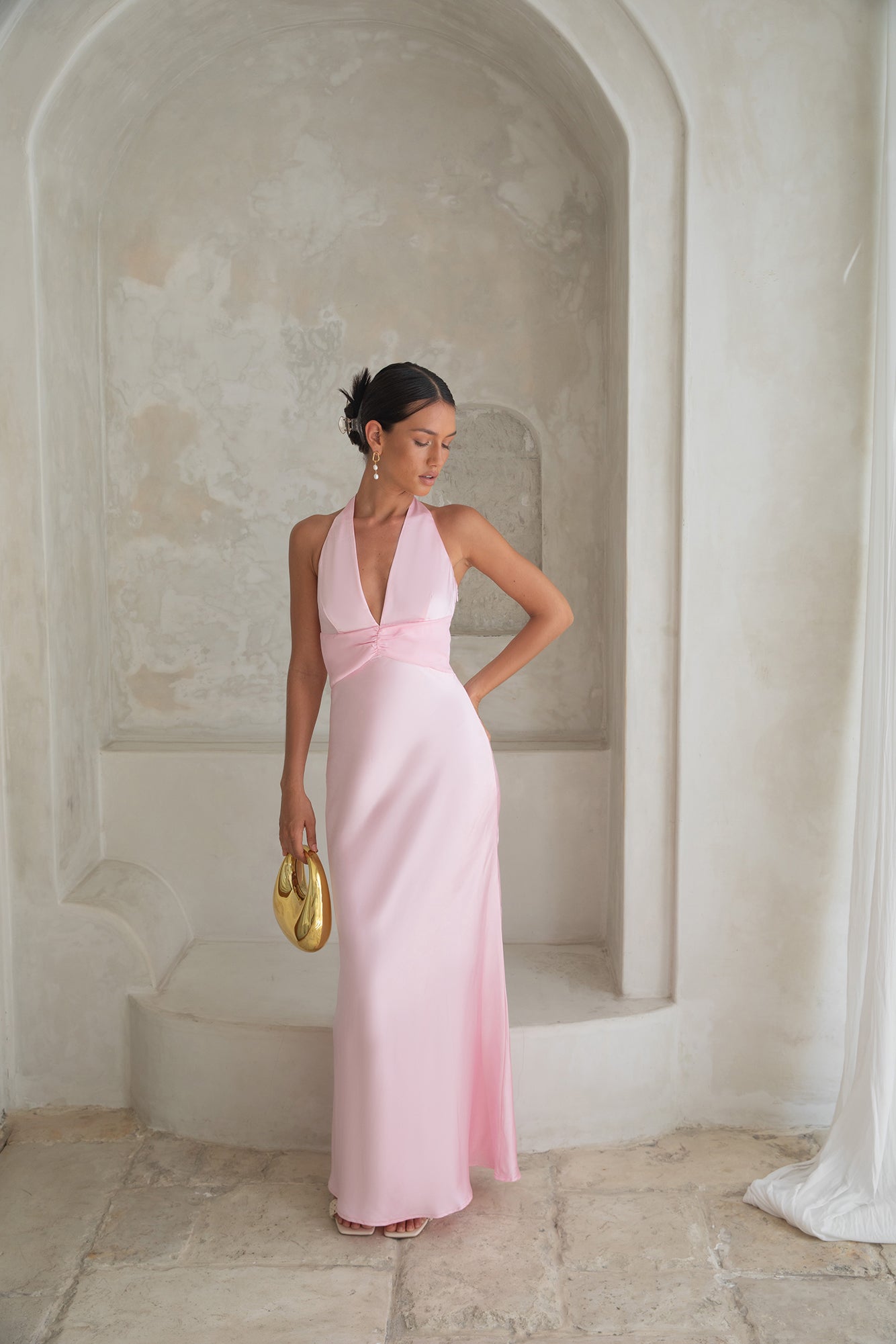 fortunate one maxi dress Picnic Season Maxi Dress Pink