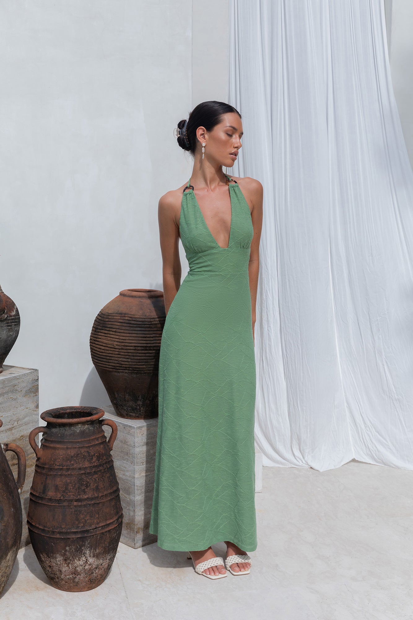 Adano Maxi Dress Green | Fortunate One Adano Maxi Dress Green | Fortunate One