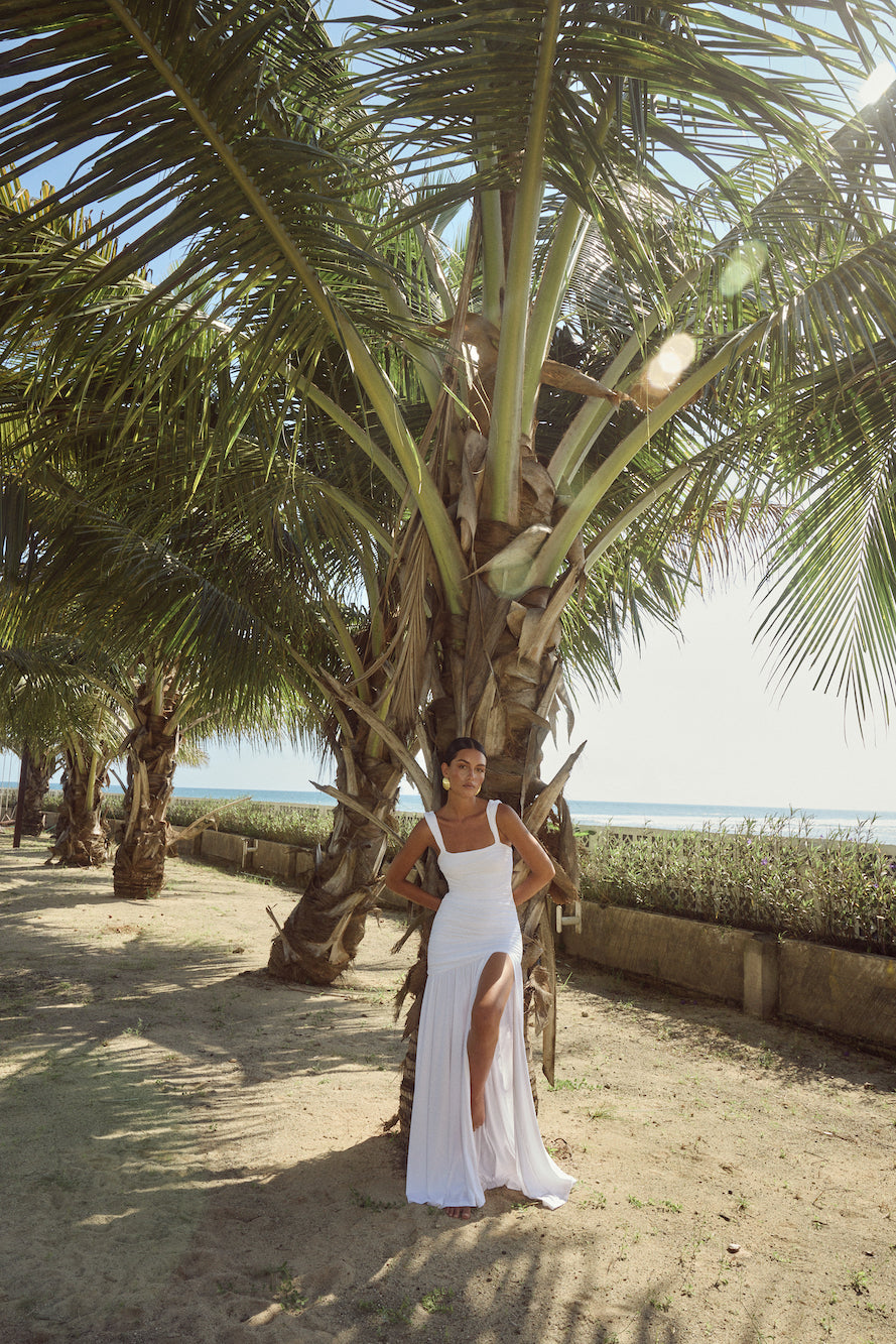 RUNAWAY THE LABEL Carly Maxi Dress White | Fortunate One RUNAWAY THE LABEL Carly Maxi Dress White | Fortunate One