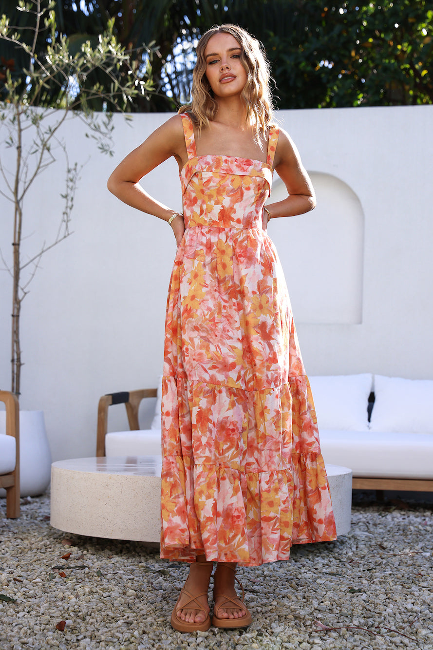 Tell Me Everything Maxi Dress Orange | Fortunate One Tell Me Everything Maxi Dress Orange | Fortunate One