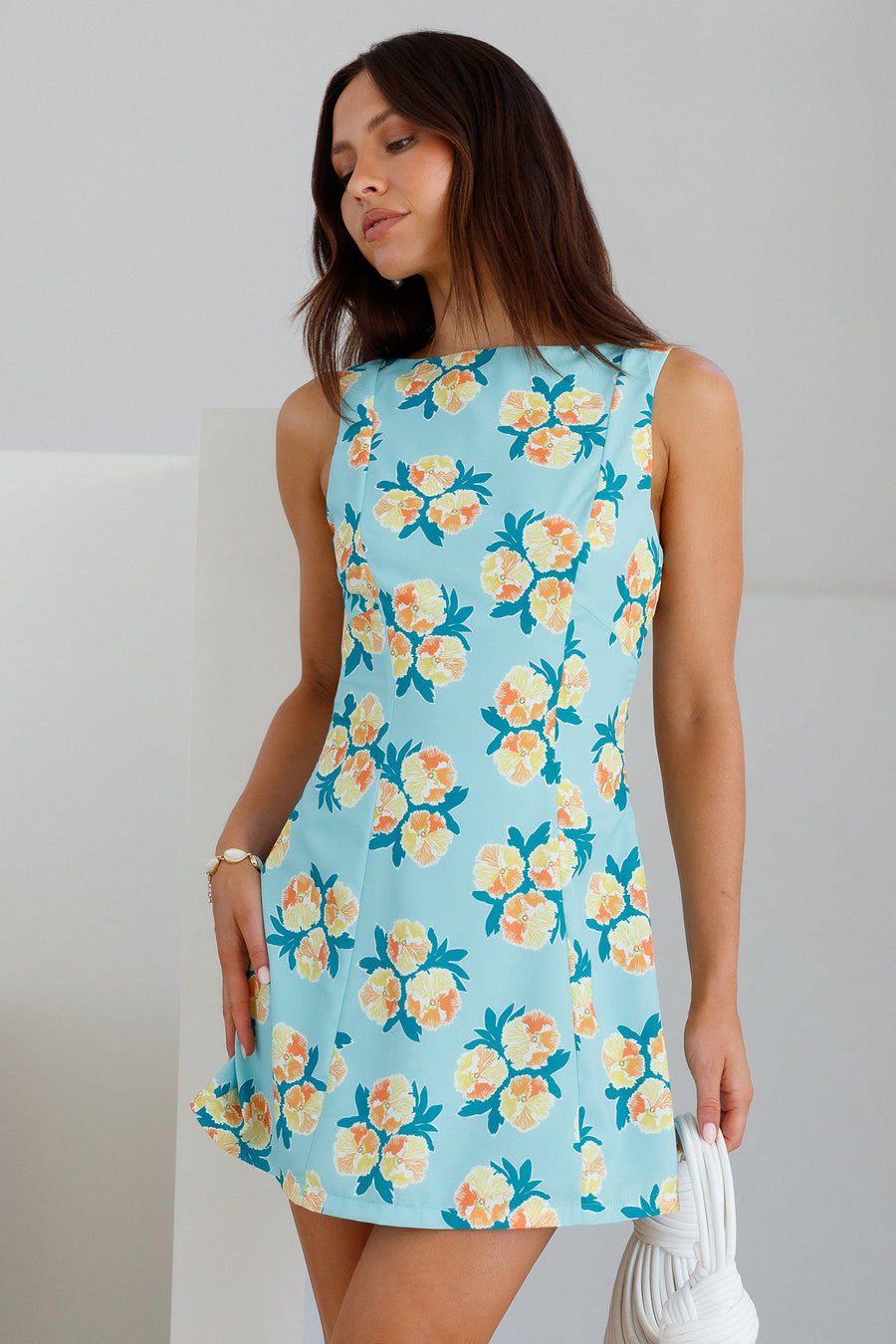 July Mini Dress Blue | Fortunate One