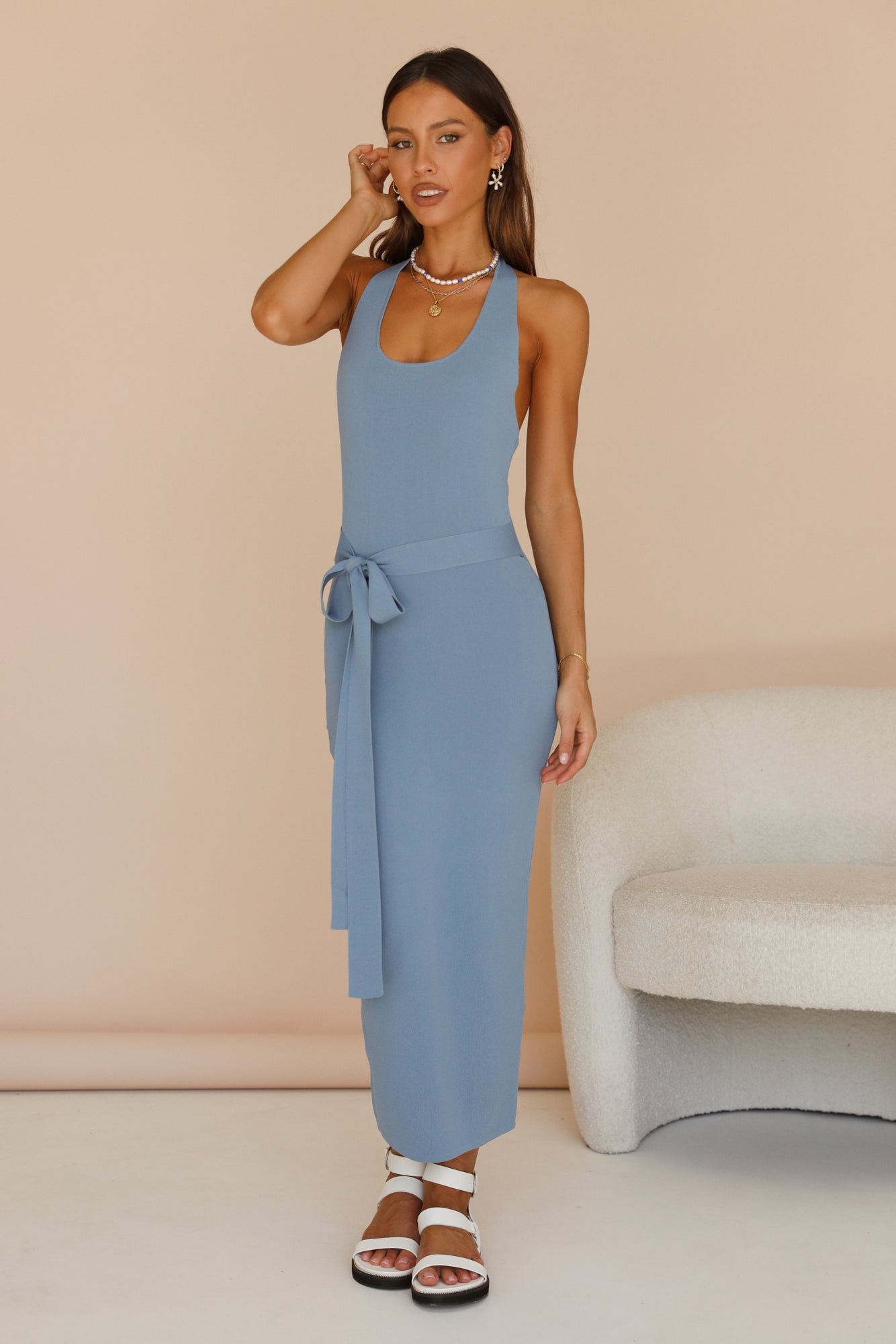Kalea Maxi Dress Blue