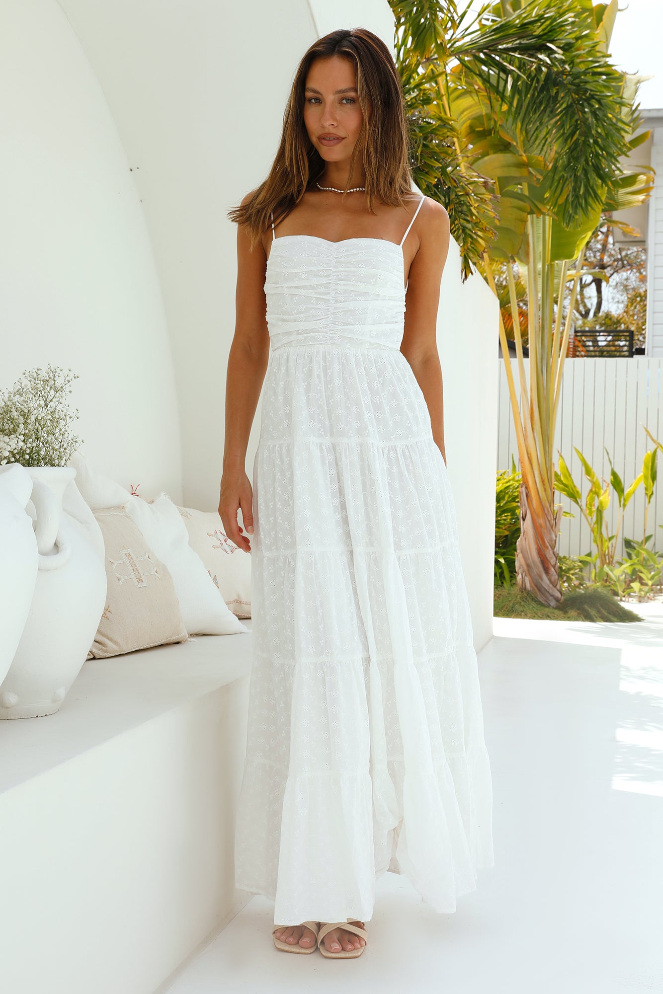 kinera maxi dress - white Runaway The Label Kinera Maxi Dress