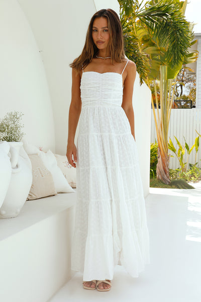 kinera maxi dress - white Heavenly Aura Maxi Dress White Size XL