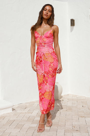 The Clarise Maxi in Pink Sangria main image 1