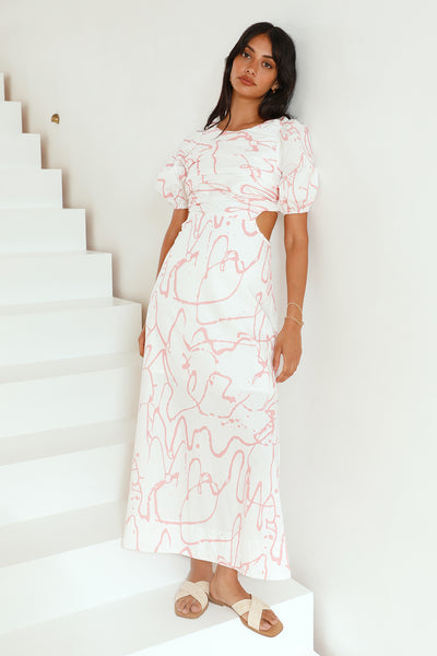 On The Move Maxi Dress Pink