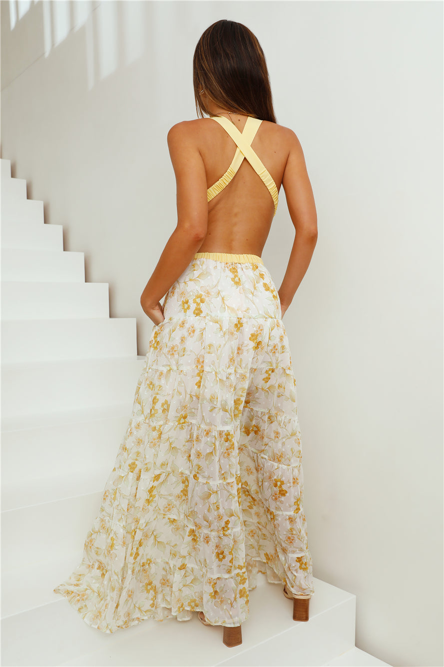 HELLO MOLLY Fashion Forward Maxi Dress Yellow | Fortunate One HELLO MOLLY Fashion Forward Maxi Dress Yellow | Fortunate One