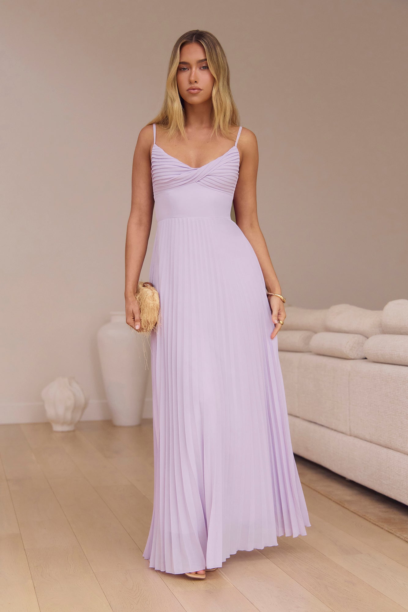 plisse formal dress ASTR the Label | Samantha Pliss Halter Midi Dress in Blue Floral