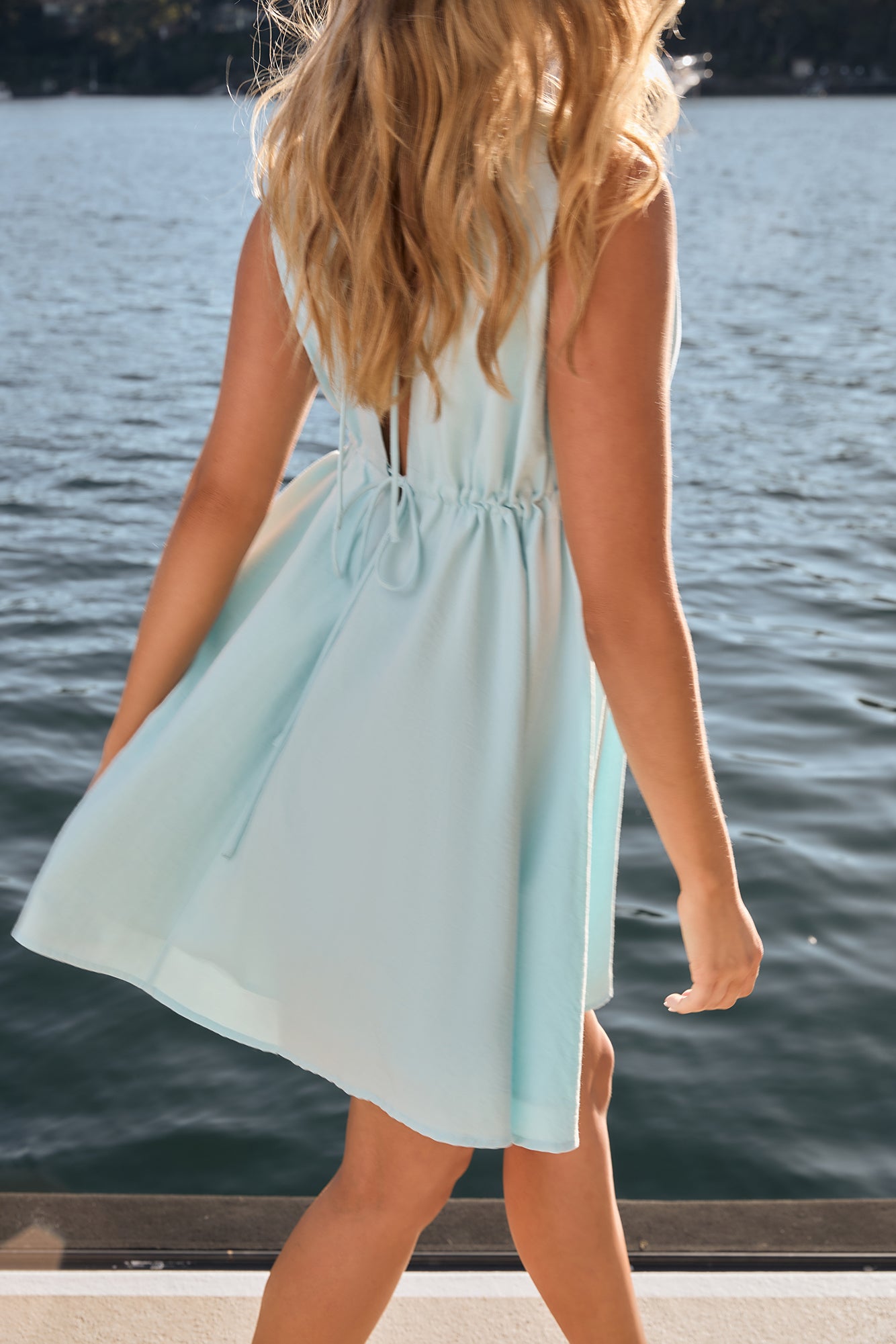 Spritz Of The Sun Mini Dress Blue