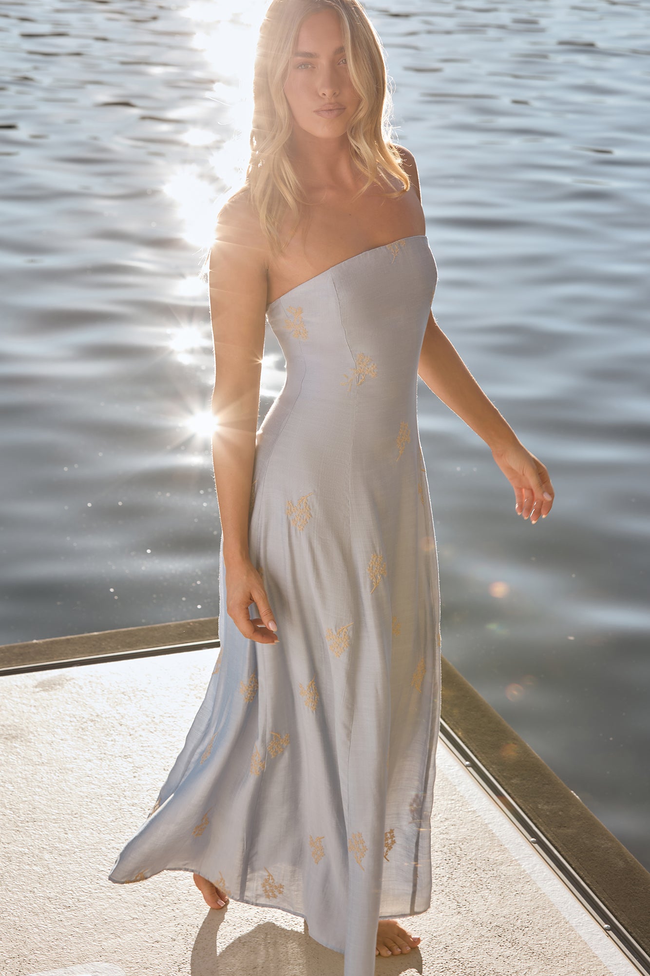 strapless maxi dresses for summer Women Floral Tube Dress Bodycon Bandeau Beach Long Sundress (Blue, S) at Amazon Women's Clothing store Stay effortlessly stylish all season long in this boho chic maxi dress designed for comfort and carefree elegance Strapless Maxi Dresses | Free