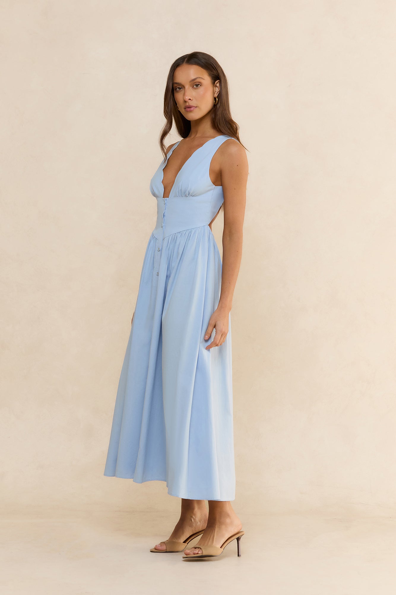 Chasing Daylight Maxi Dress Blue