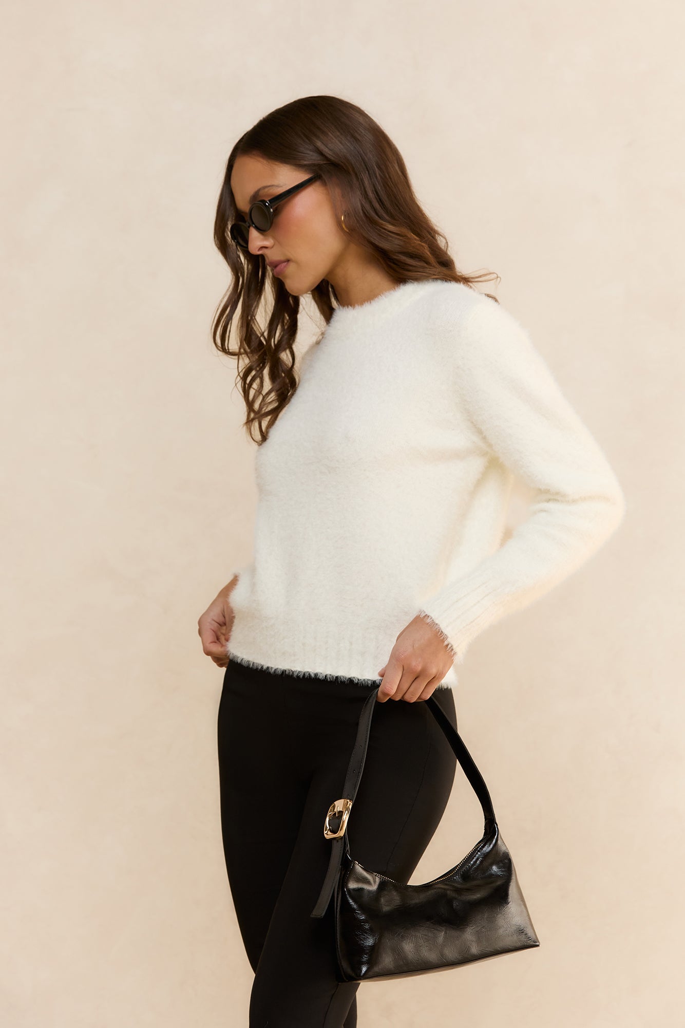 Cosy Moments Knit Sweater White