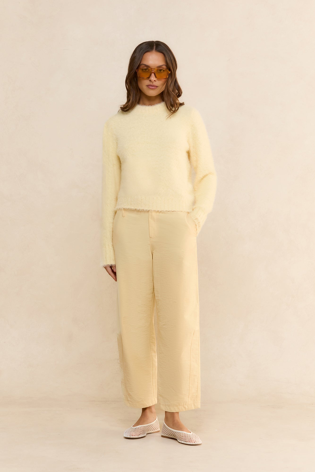 Cosy Moments Knit Sweater Yellow