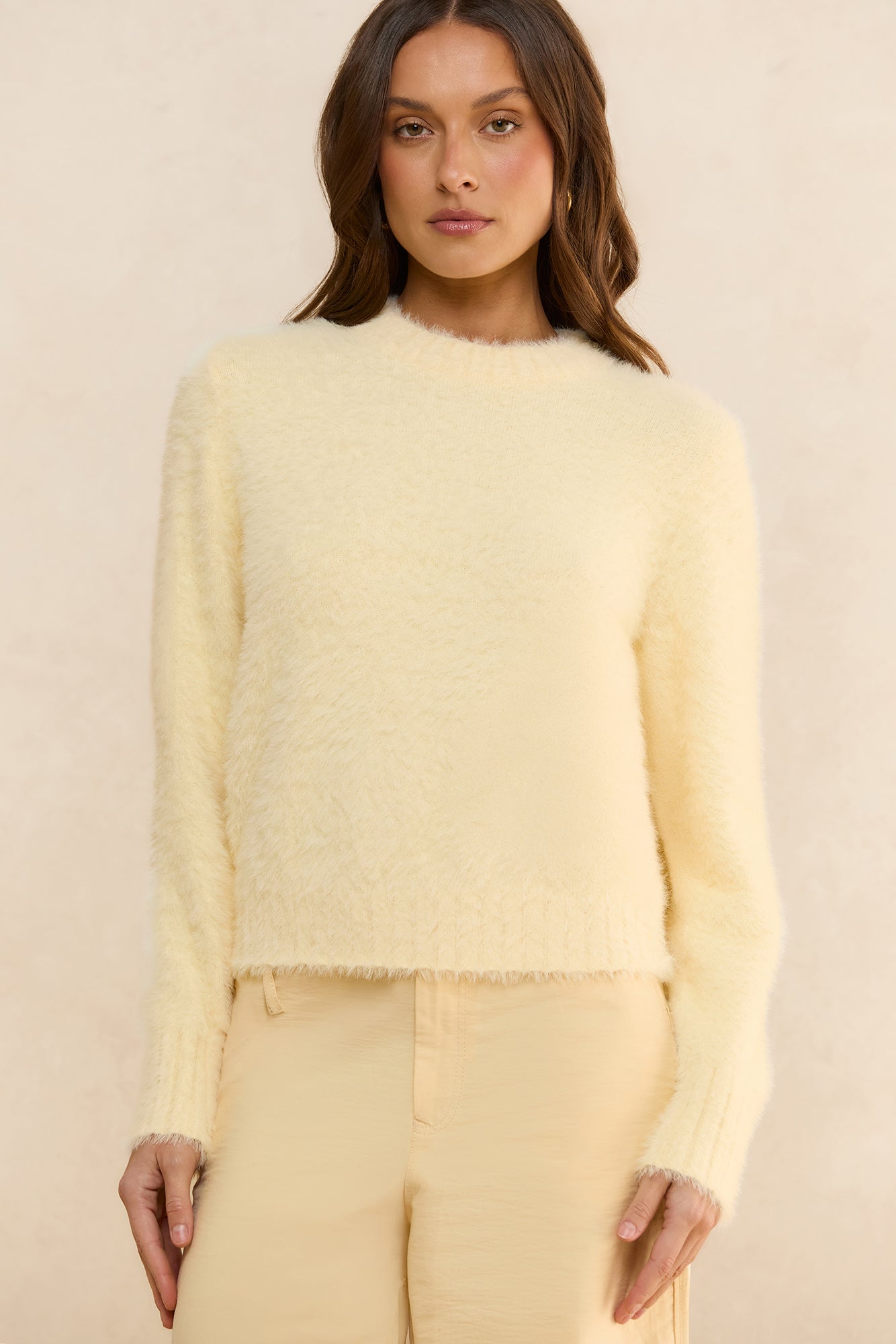 Cosy Moments Knit Sweater Yellow