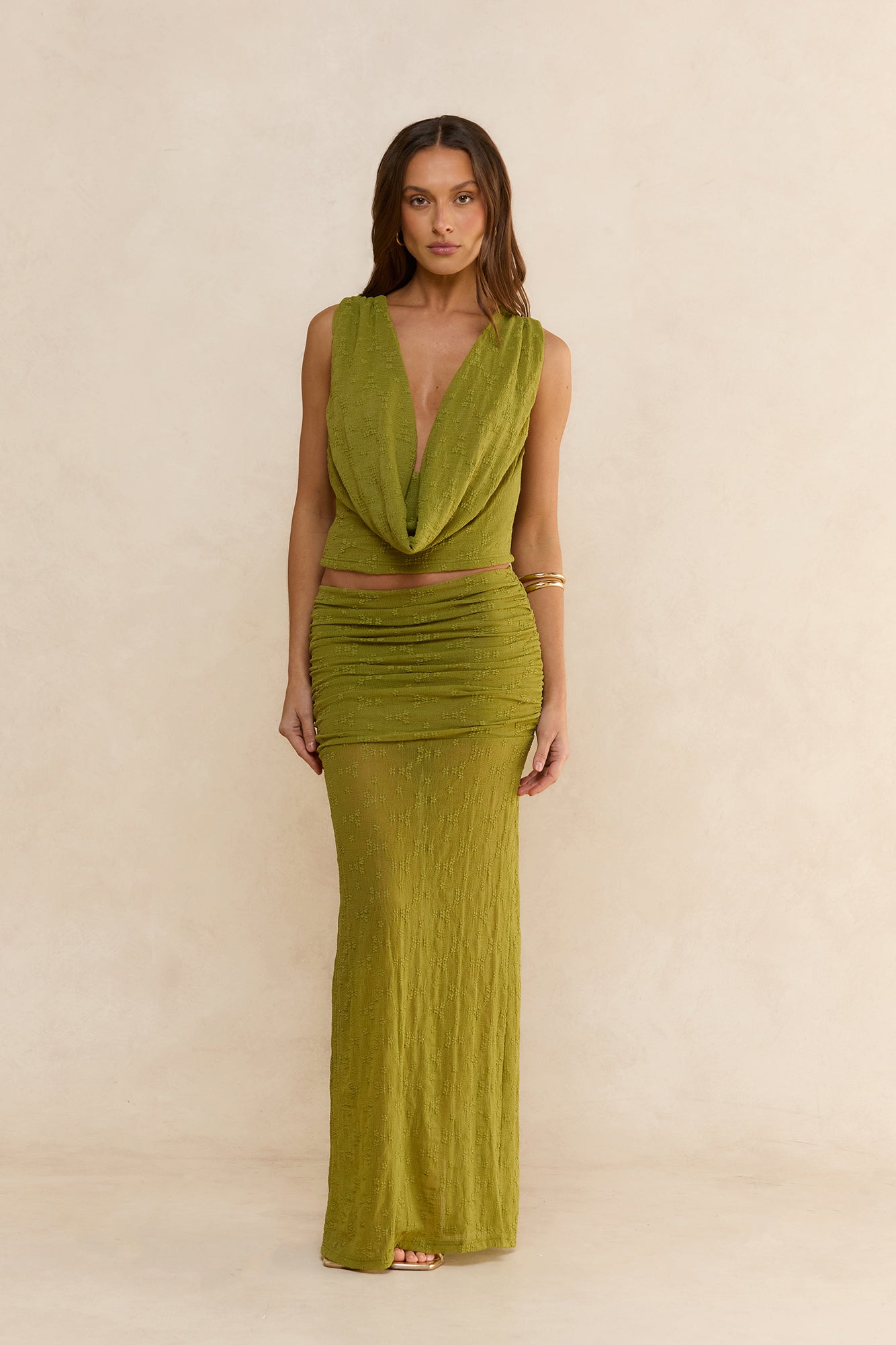 Sunkissed Lover Mesh Top Olive
