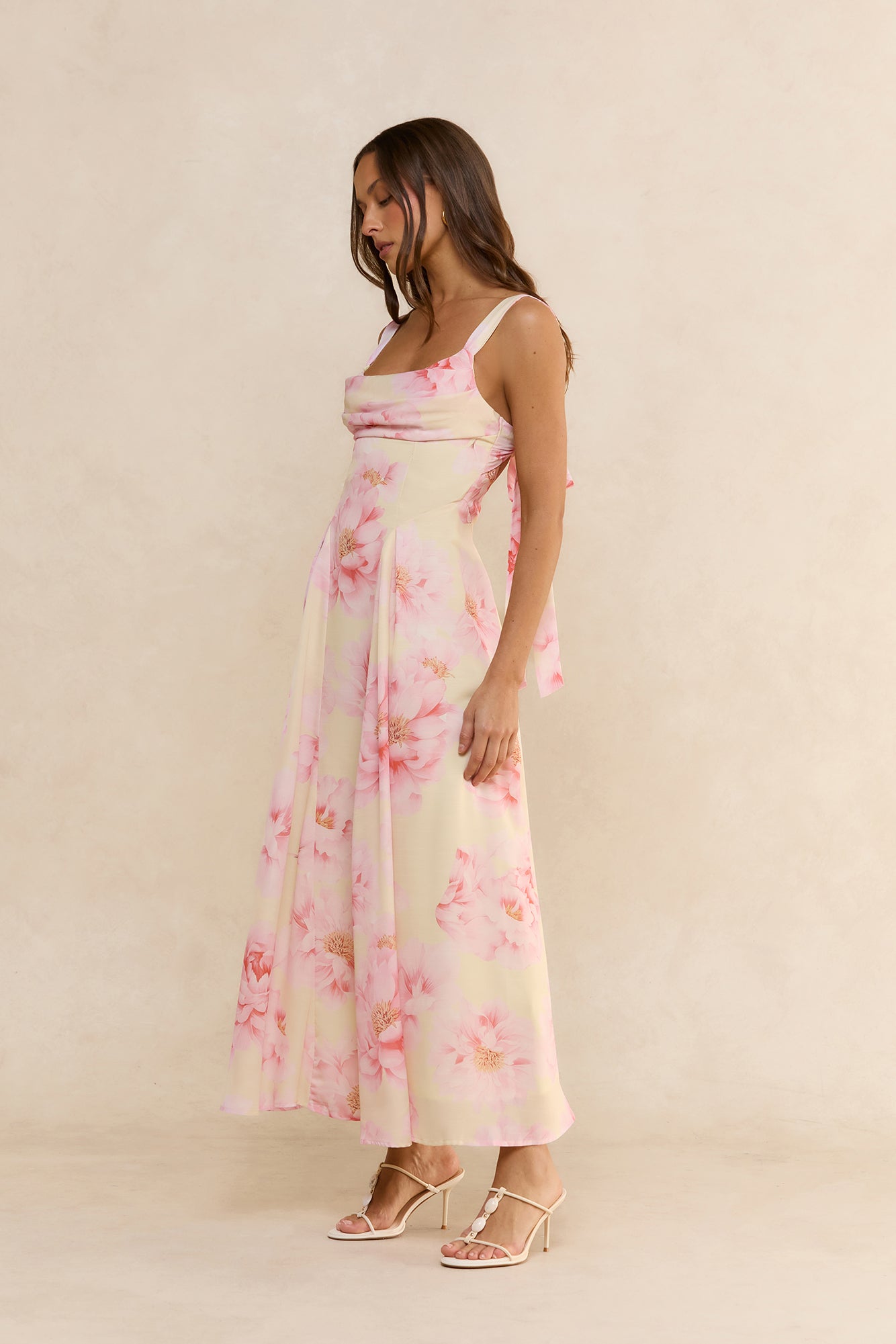 Sweet Gardenia Maxi Dress Yellow Print