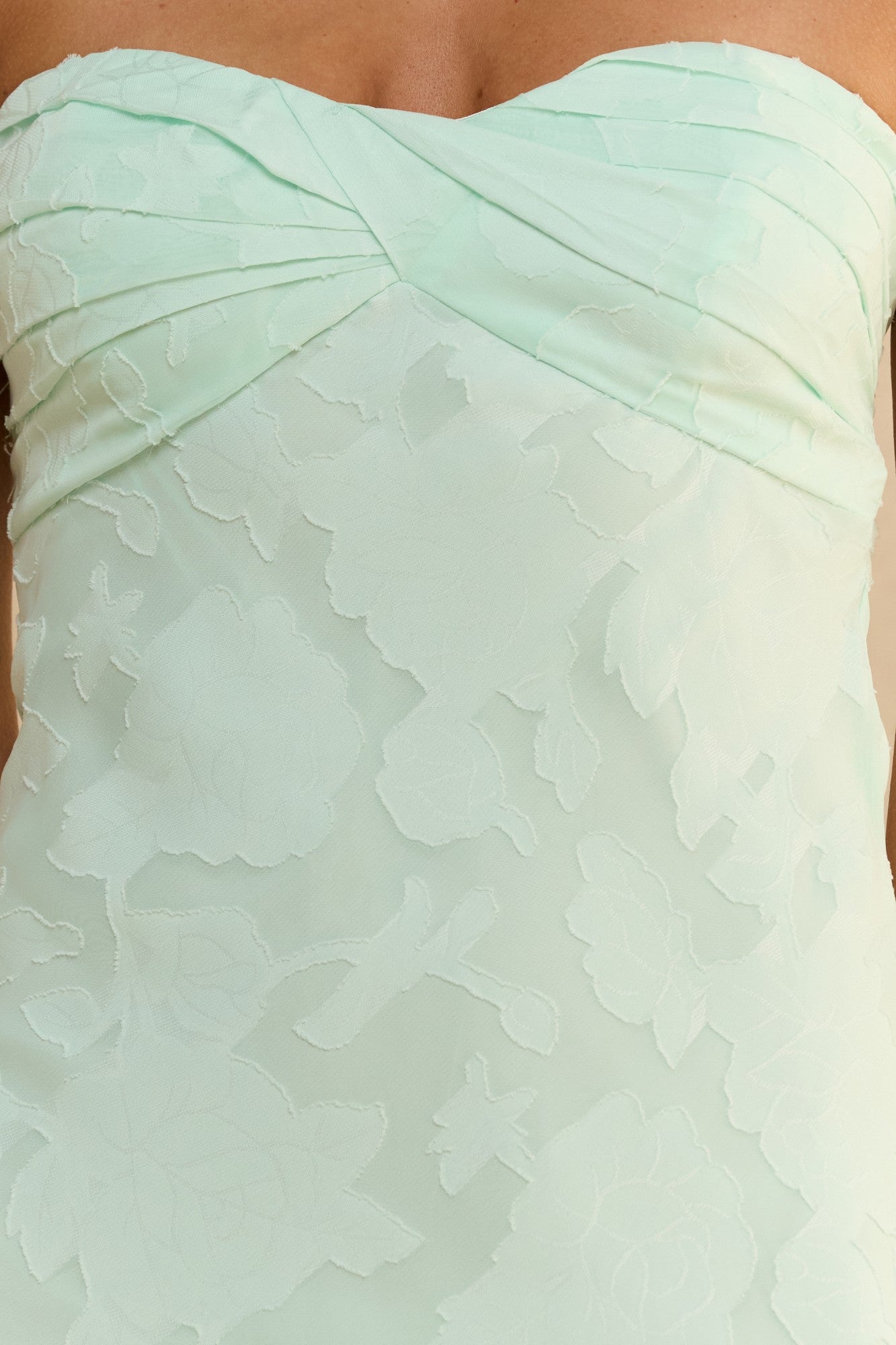 Summer Sorbet Strapless Midi Dress Mint