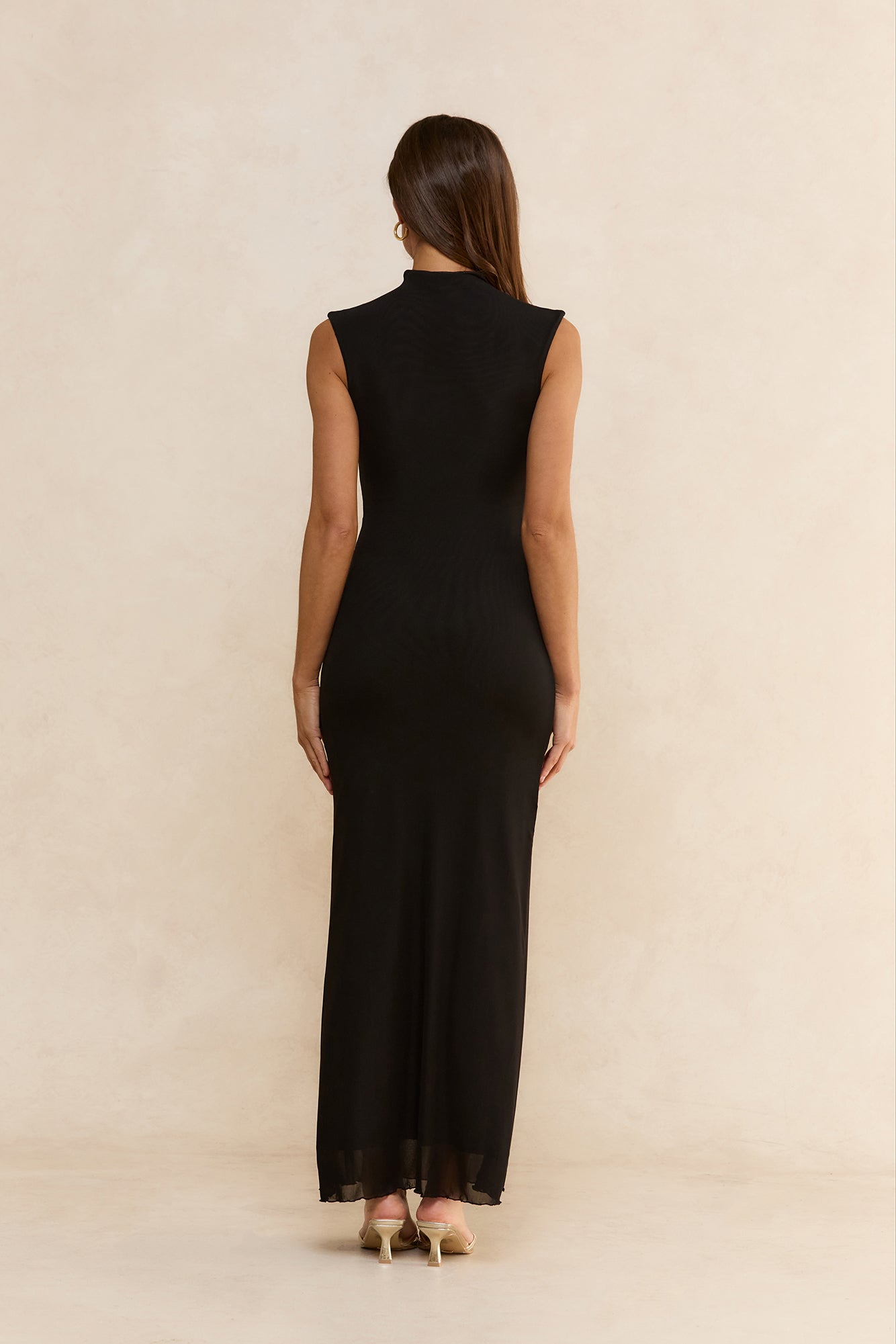 Midnight Allure Maxi Dress Black