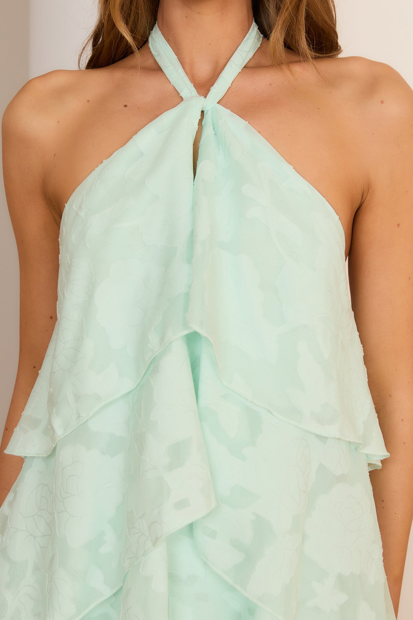 Whimsical Willow Tiered Maxi Dress Mint